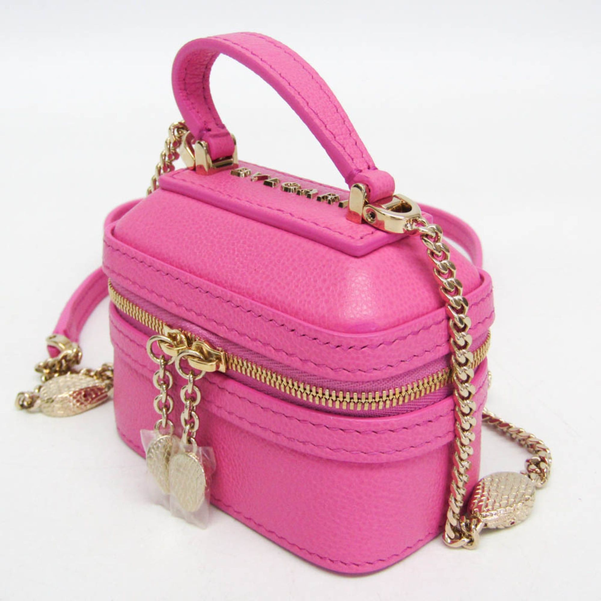 Bvlgari Bvlgari Serpenti Mini Jewelry Box Women's Leather Pouch,Shoulder Bag Pink Size ONE SIZE - 7 Thumbnail