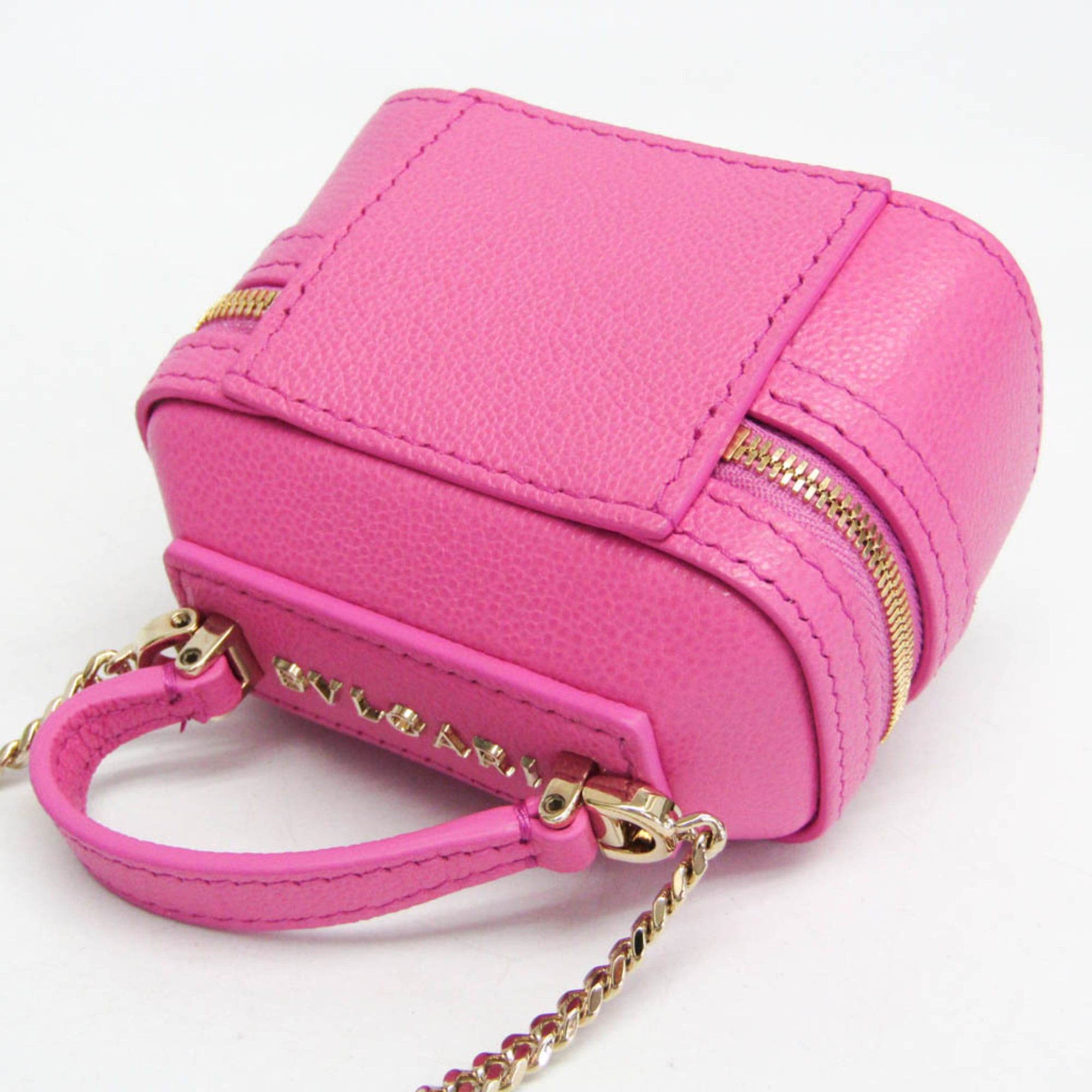 Bvlgari Bvlgari Serpenti Mini Jewelry Box Women's Leather Pouch,Shoulder Bag Pink Size ONE SIZE - 6 Thumbnail