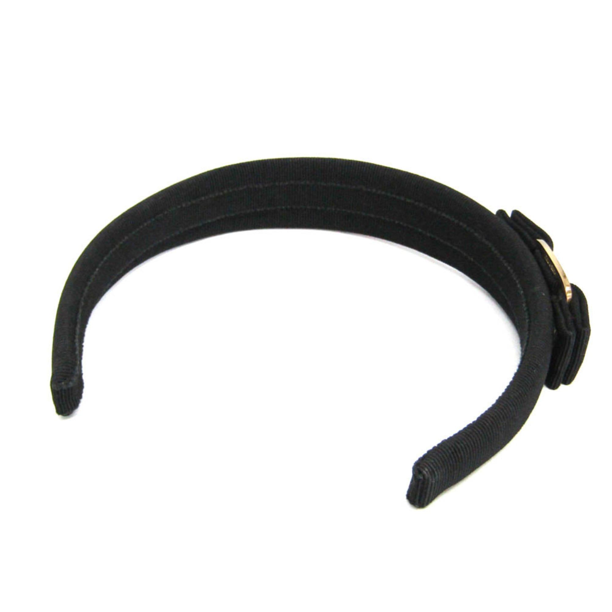 Salvatore Ferragamo Salvatore Ferragamo Vara Cotton Women's Alice Band Black Size ONE SIZE - 2 Thumbnail
