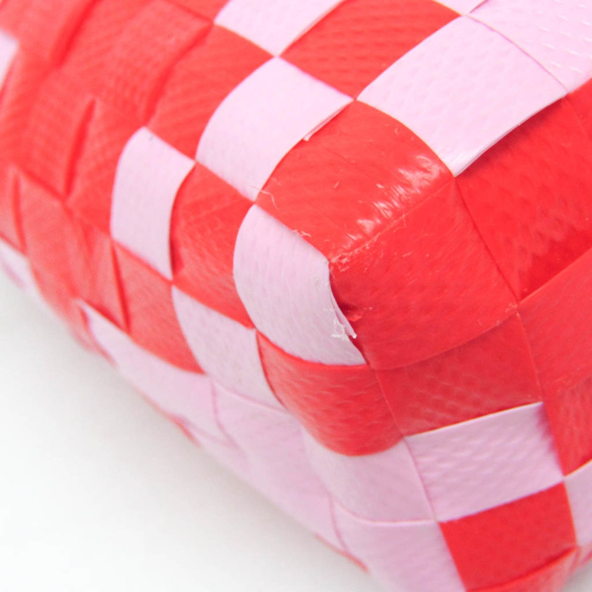 Marni Marni Kids Line Diamond Basket Bag Girls,Women Polypropylene,Leather Handbag Pink,Red Color Size ONE SIZE - 4 Thumbnail