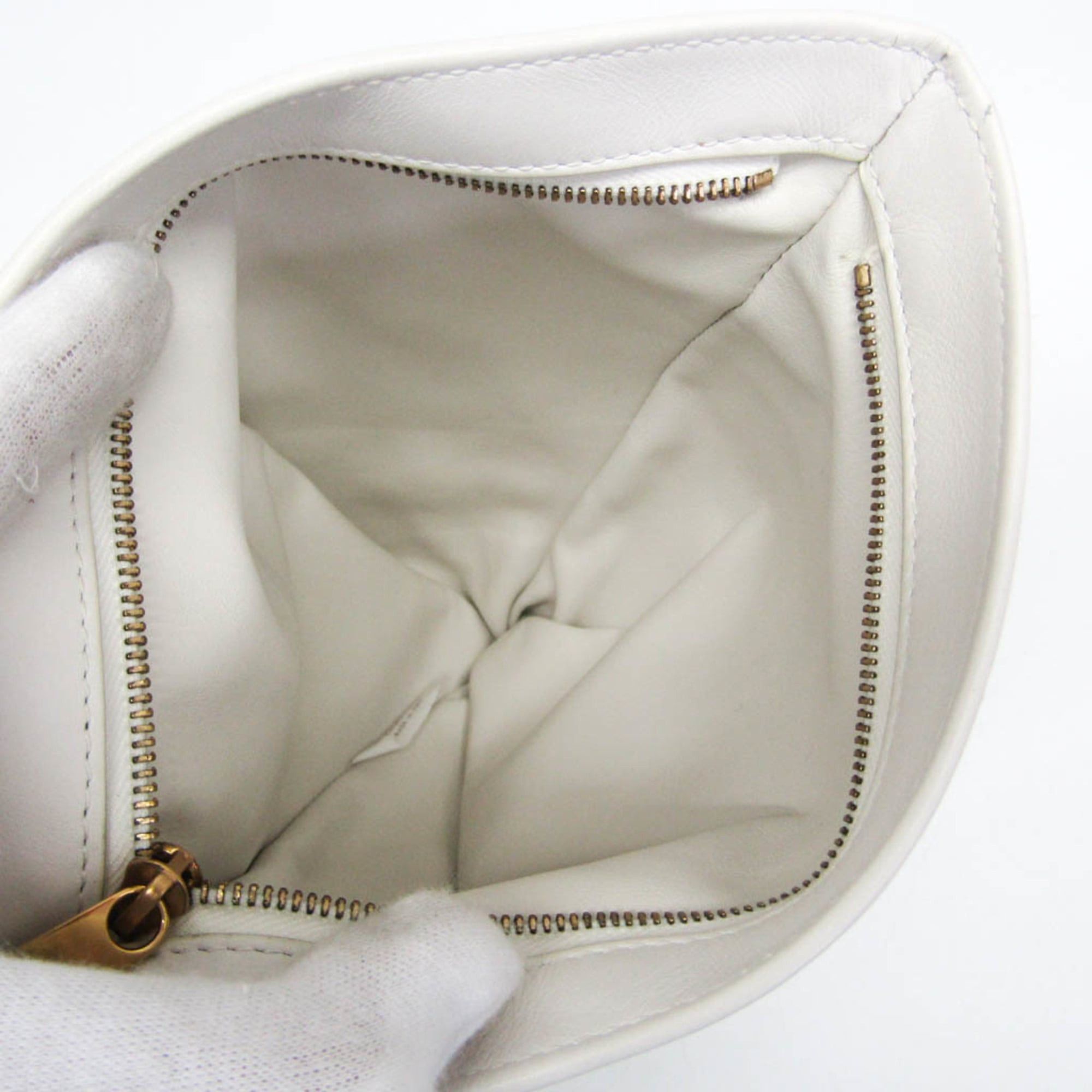 Bottega Veneta Bottega Veneta TWIST Women's Leather Handbag White Size ONE SIZE - 3 Thumbnail