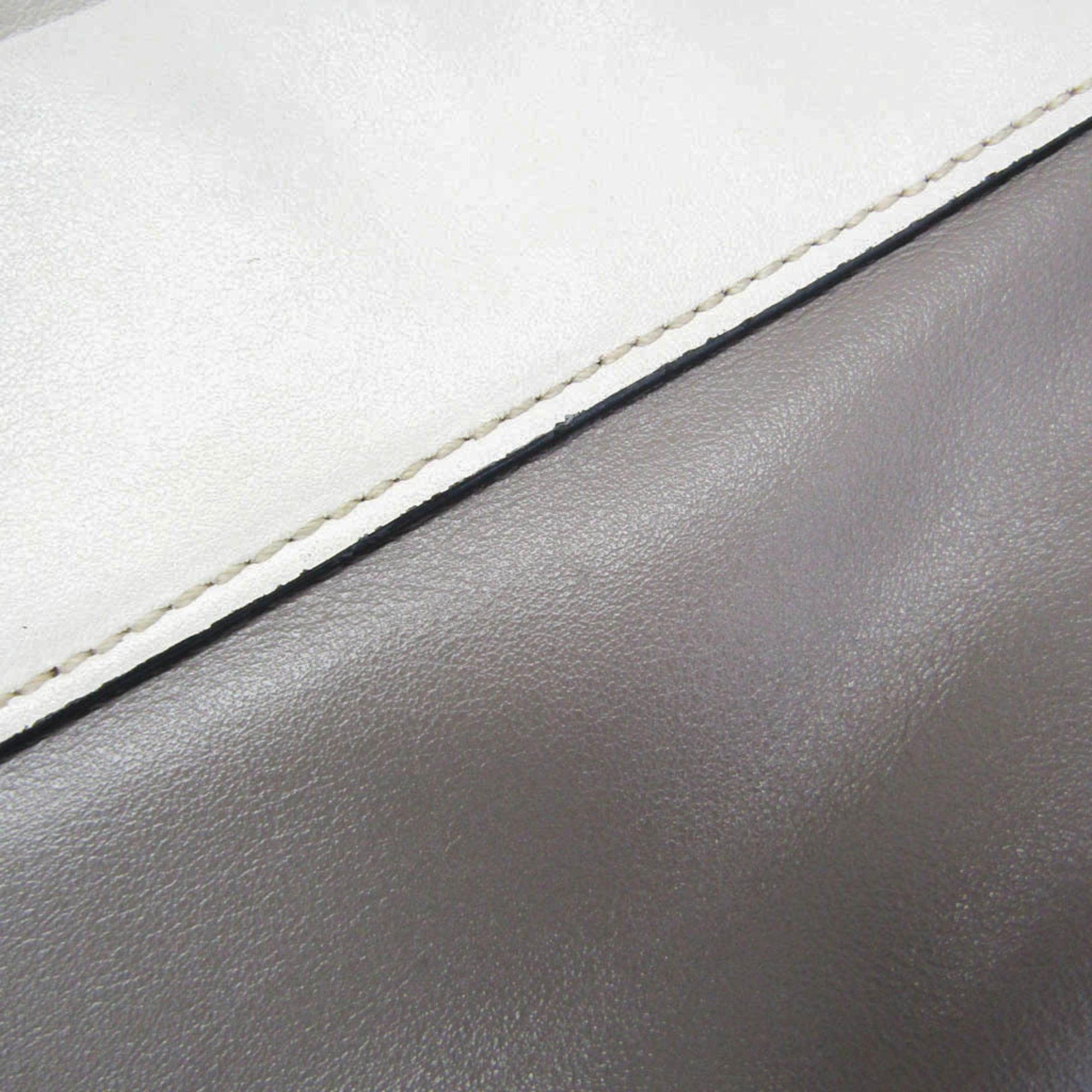 Miu Miu Miu Miu Women's Leather Clutch Bag,Pouch Gray,Light Beige Size ONE SIZE - 7 Thumbnail