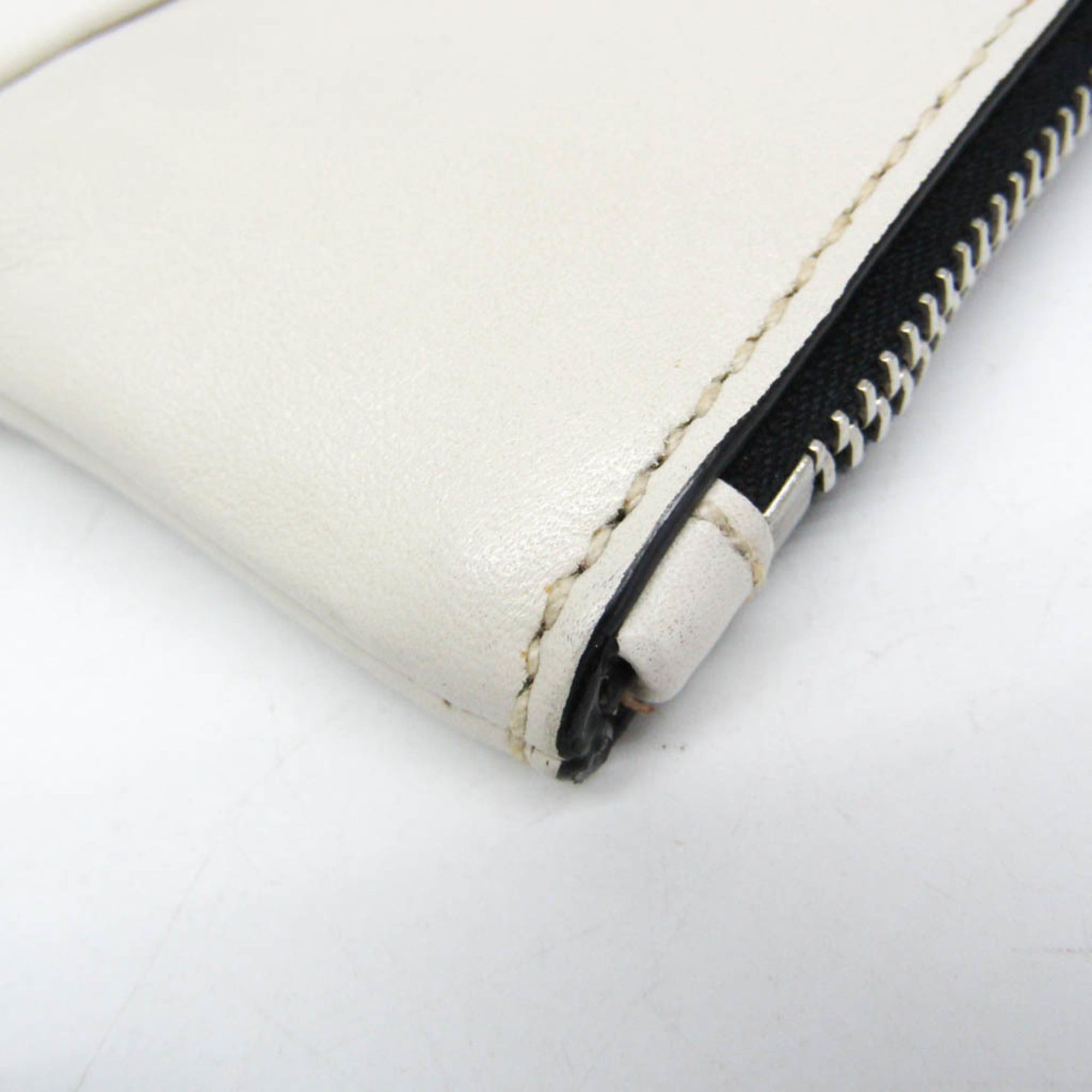 Miu Miu Miu Miu Women's Leather Clutch Bag,Pouch Gray,Light Beige Size ONE SIZE - 5 Thumbnail