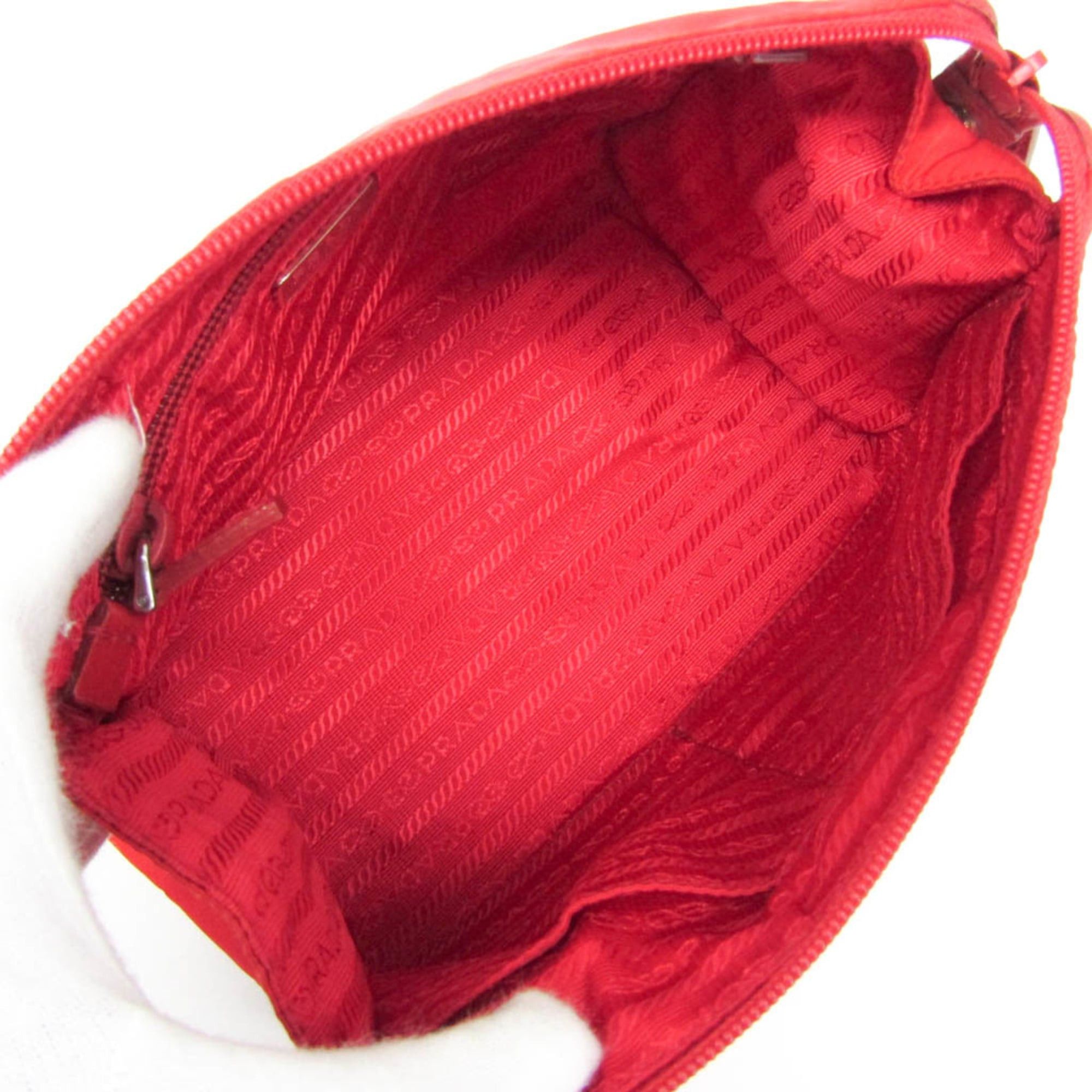 Prada Prada VELA 1N1725 Women's Nylon Pouch Red Color Size ONE SIZE - 4 Thumbnail