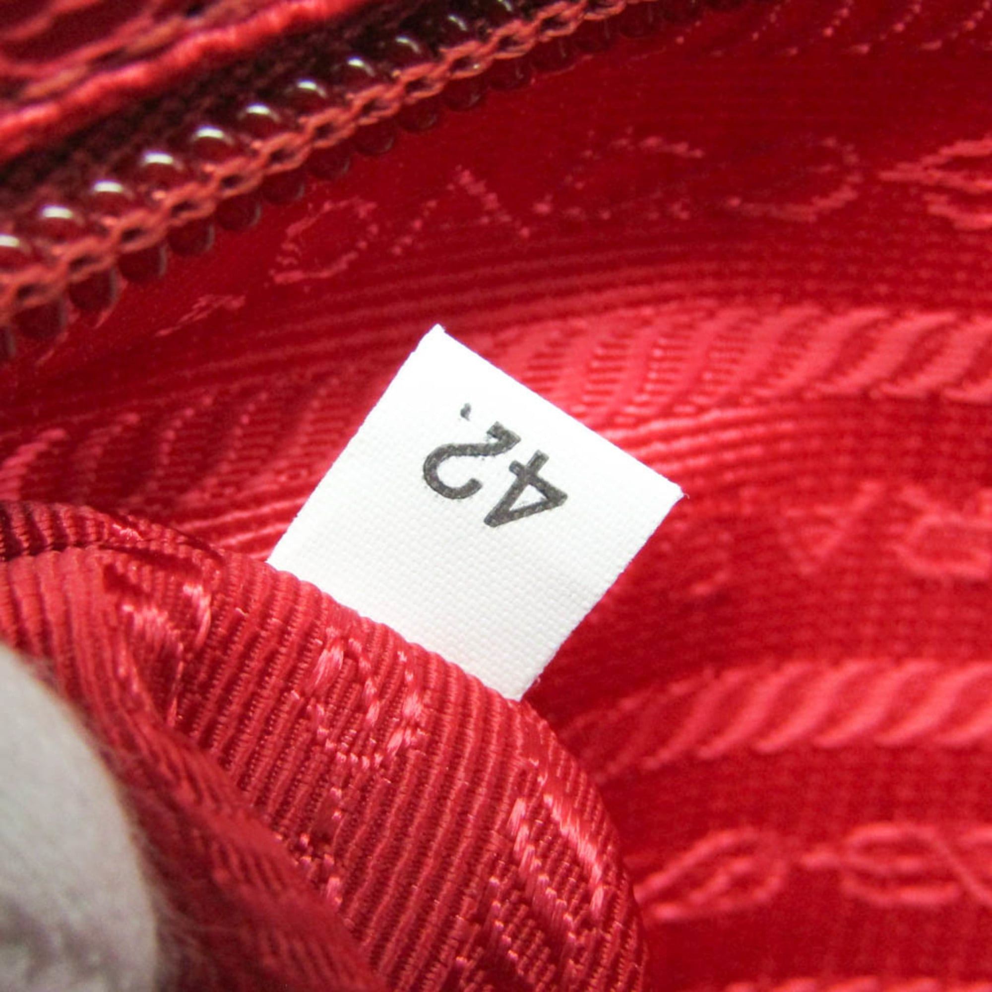 Prada Prada VELA 1N1725 Women's Nylon Pouch Red Color Size ONE SIZE - 16 Thumbnail