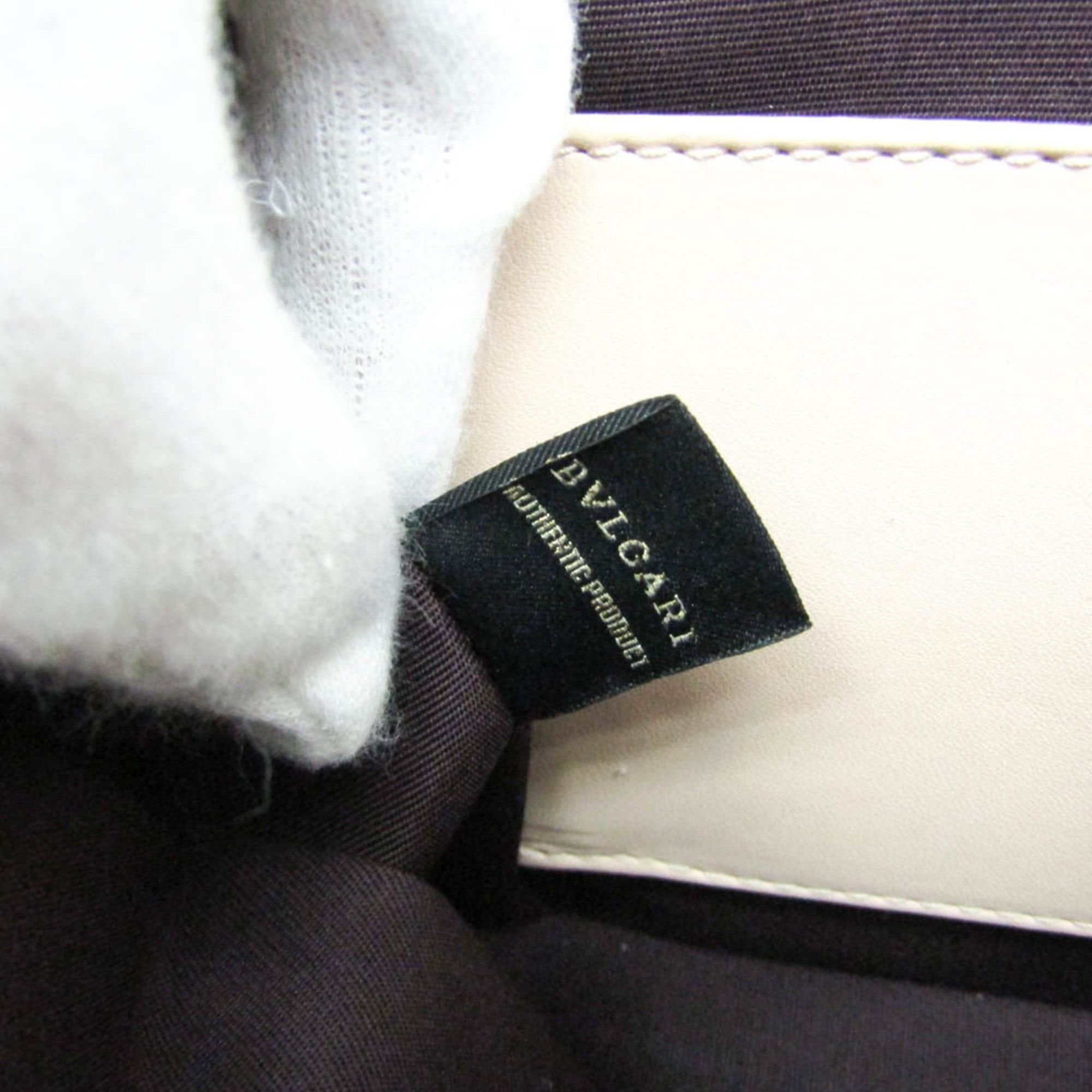 Bvlgari Bvlgari Chain Shoulder Bag Women's Leather Shoulder Bag Pink Beige Size ONE SIZE - 17 Thumbnail