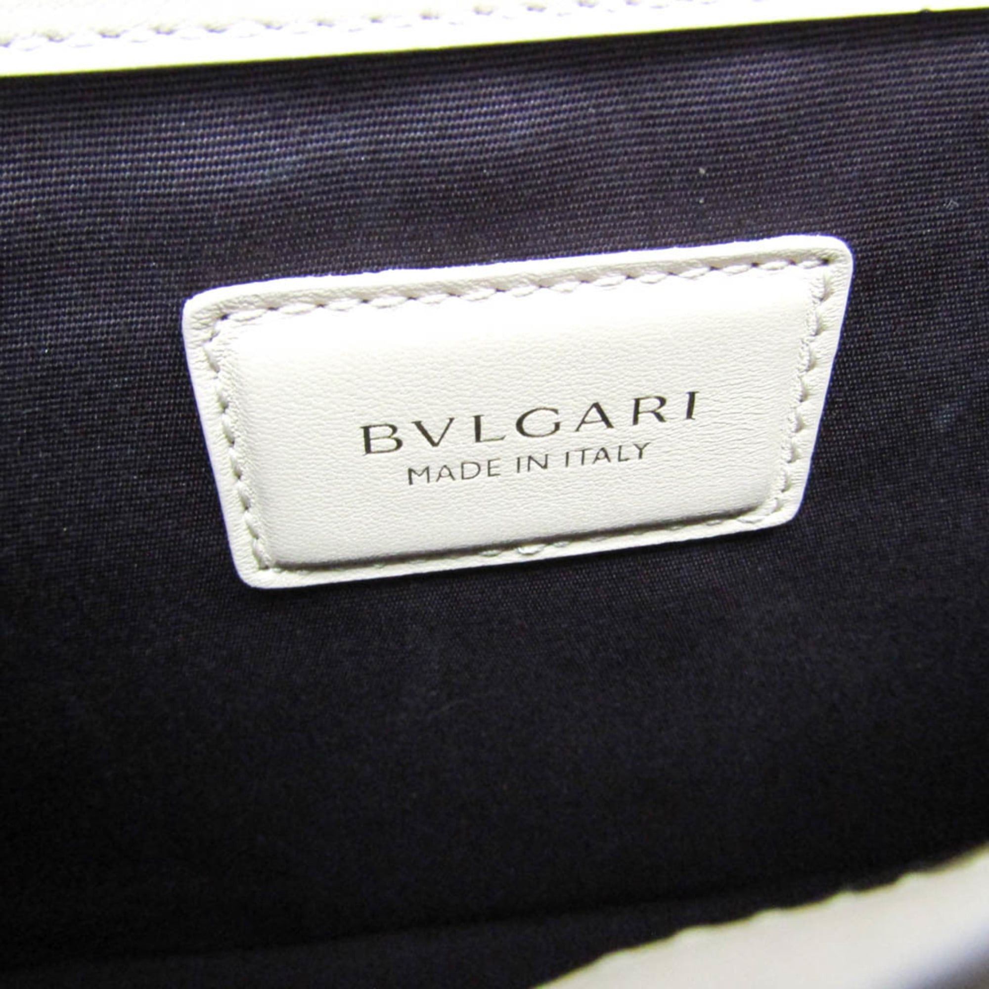 Bvlgari Bvlgari Chain Shoulder Bag Women's Leather Shoulder Bag Pink Beige Size ONE SIZE - 16 Thumbnail