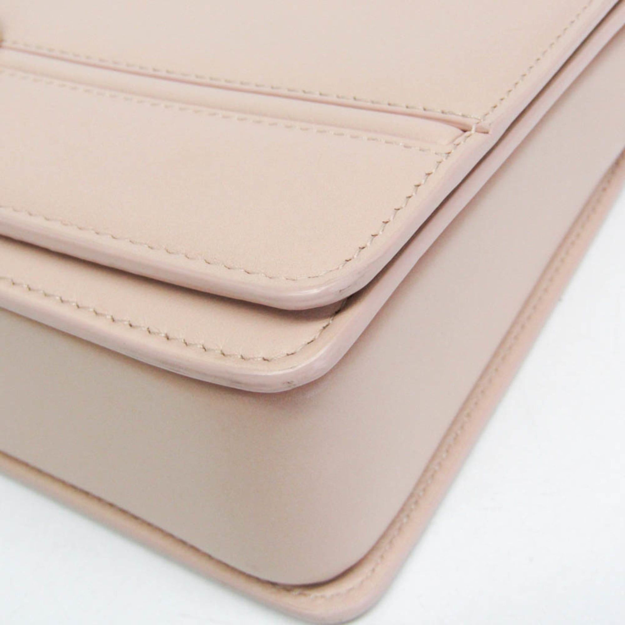 Bvlgari Bvlgari Chain Shoulder Bag Women's Leather Shoulder Bag Pink Beige Size ONE SIZE - 7 Thumbnail