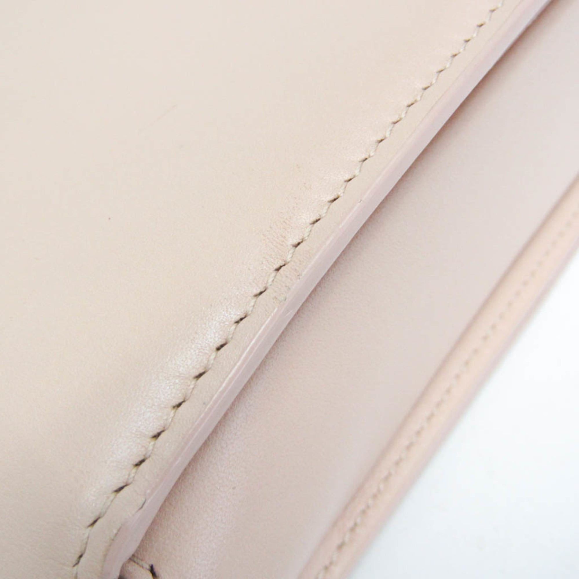 Bvlgari Bvlgari Chain Shoulder Bag Women's Leather Shoulder Bag Pink Beige Size ONE SIZE - 8 Thumbnail