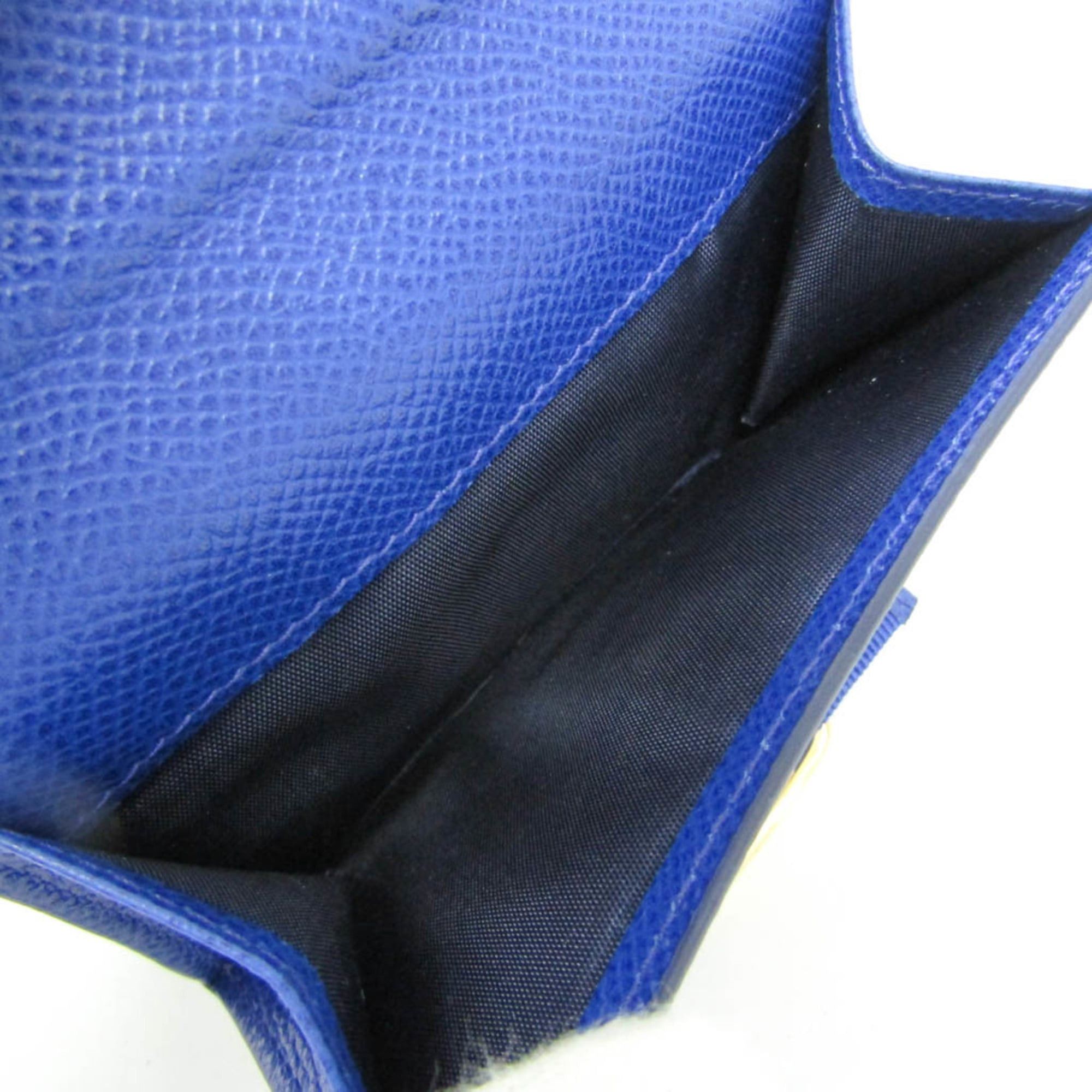 Salvatore Ferragamo Salvatore Ferragamo Vara JP-22 A926 Women's Leather Wallet (bi-fold) Blue Size ONE SIZE - 5 Thumbnail