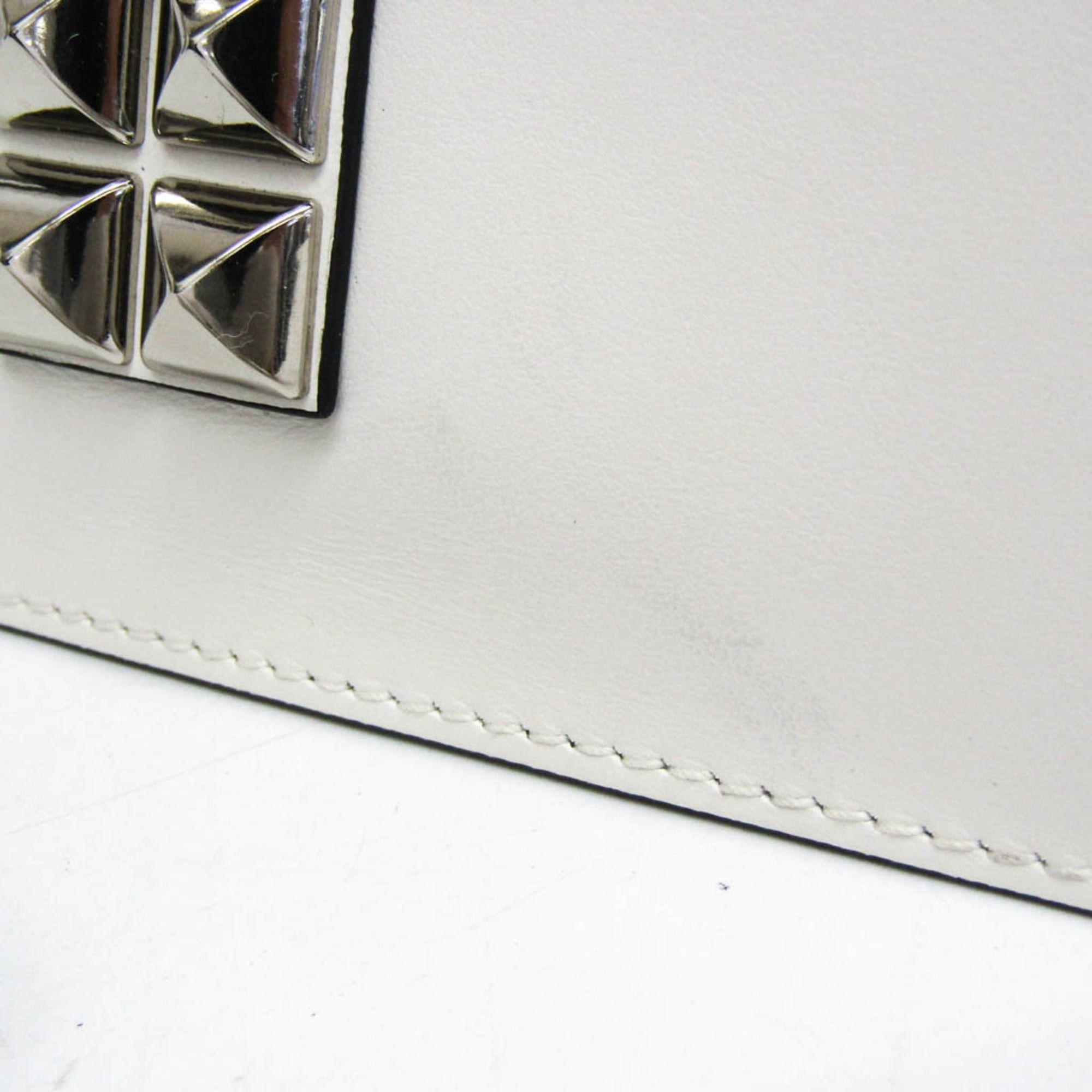 Prada Prada Electra Studs 1BD120 Women's Leather Handbag,Shoulder Bag White Size ONE SIZE - 8 Thumbnail