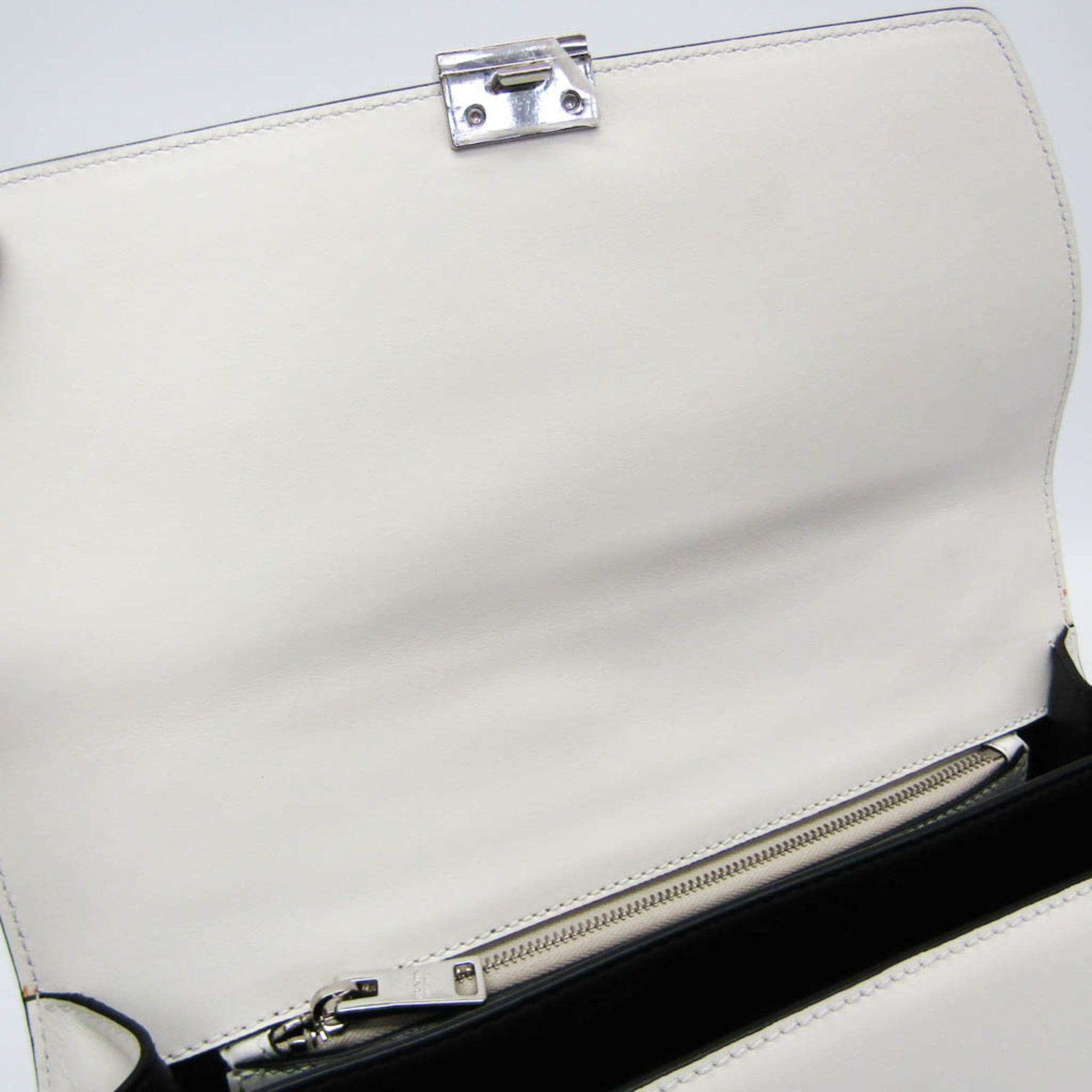Prada Prada Electra Studs 1BD120 Women's Leather Handbag,Shoulder Bag White Size ONE SIZE - 17 Thumbnail