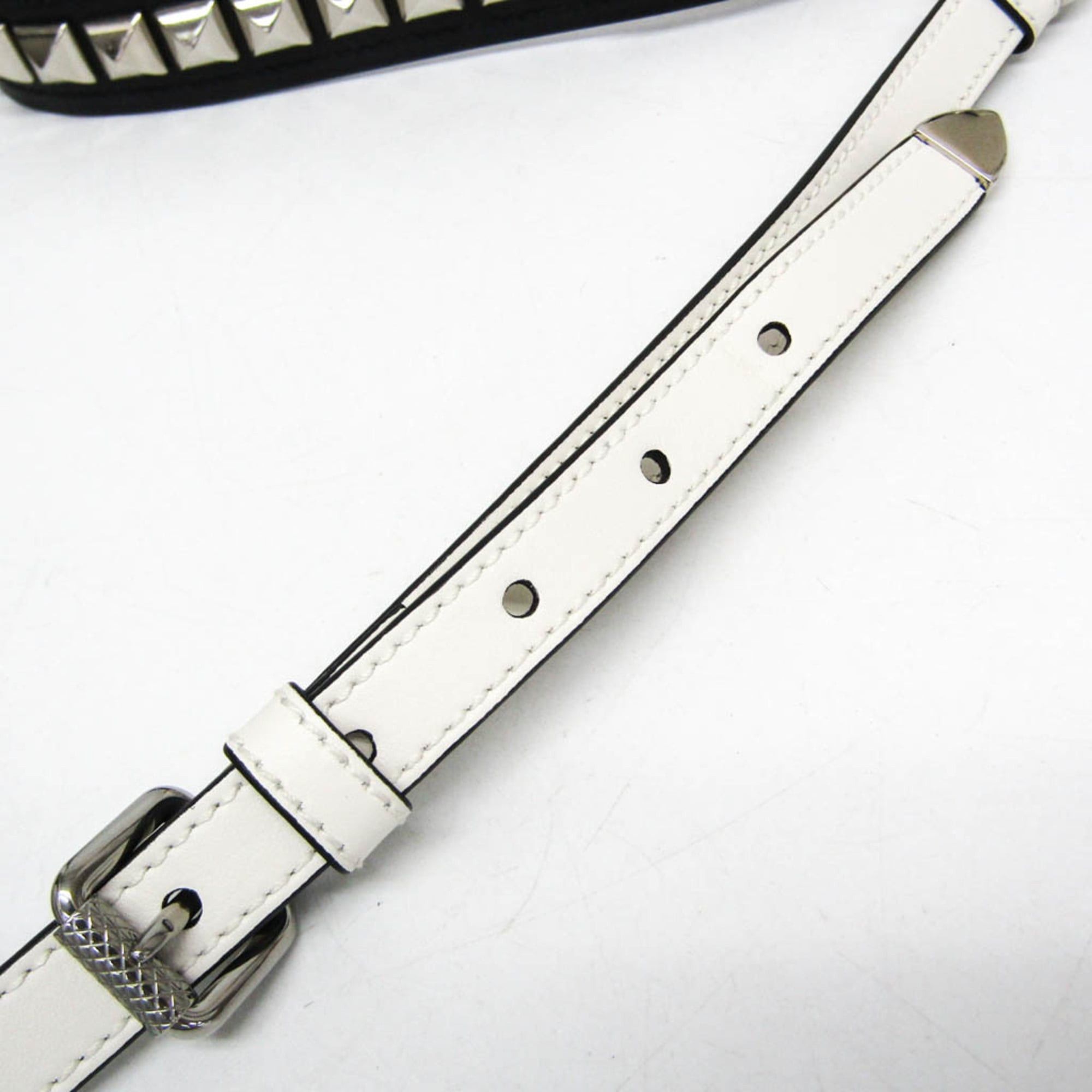 Prada Prada Electra Studs 1BD120 Women's Leather Handbag,Shoulder Bag White Size ONE SIZE - 15 Thumbnail