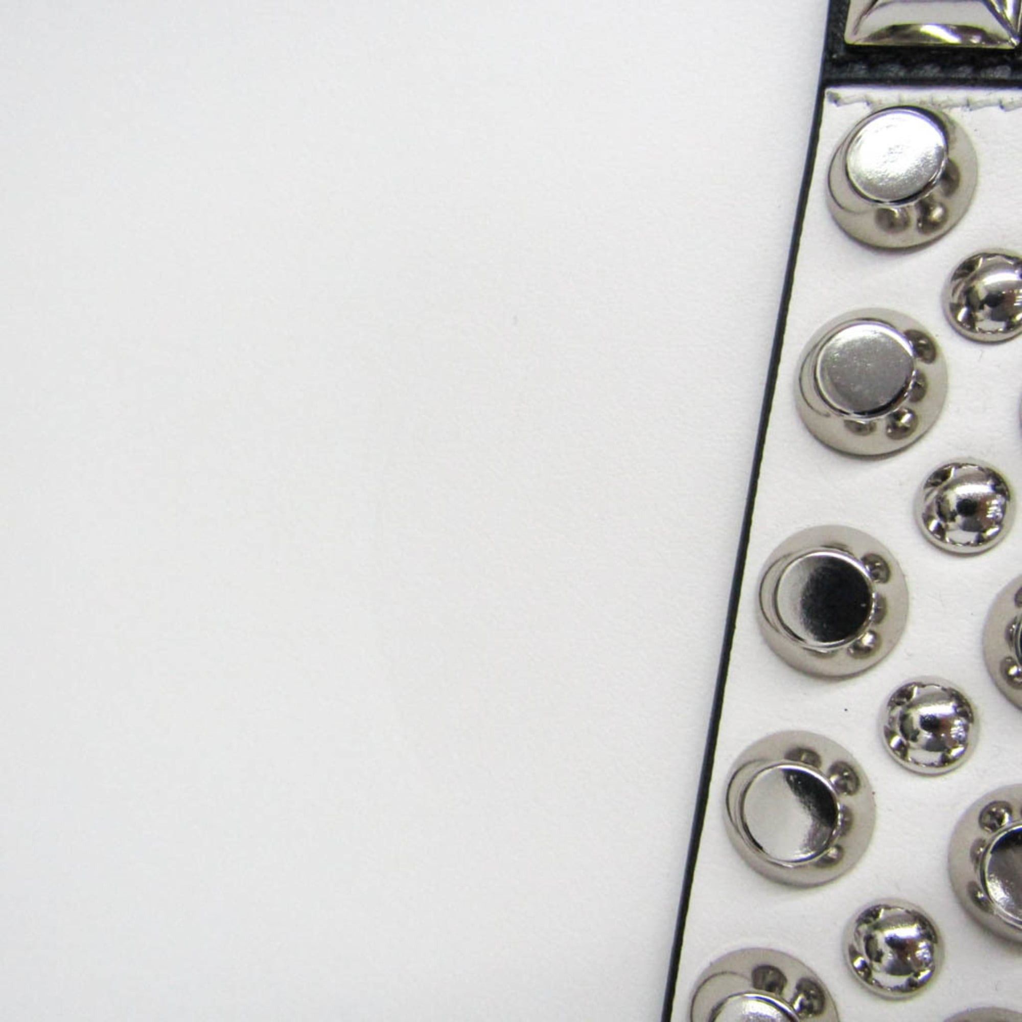Prada Prada Electra Studs 1BD120 Women's Leather Handbag,Shoulder Bag White Size ONE SIZE - 10 Thumbnail