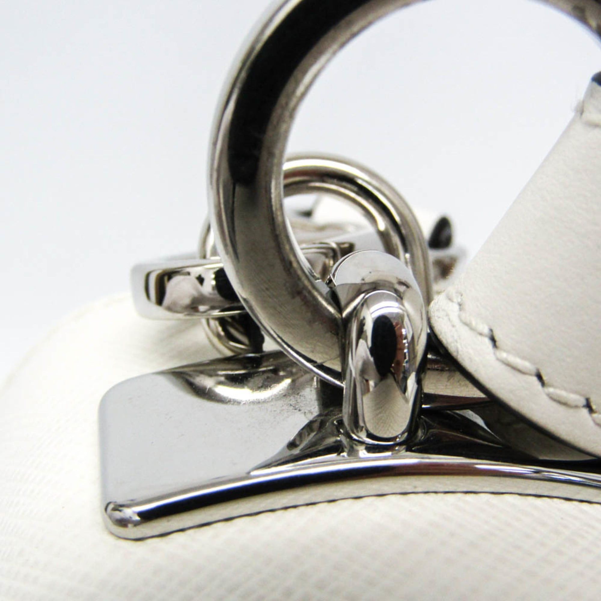 Prada Prada Electra Studs 1BD120 Women's Leather Handbag,Shoulder Bag White Size ONE SIZE - 13 Thumbnail