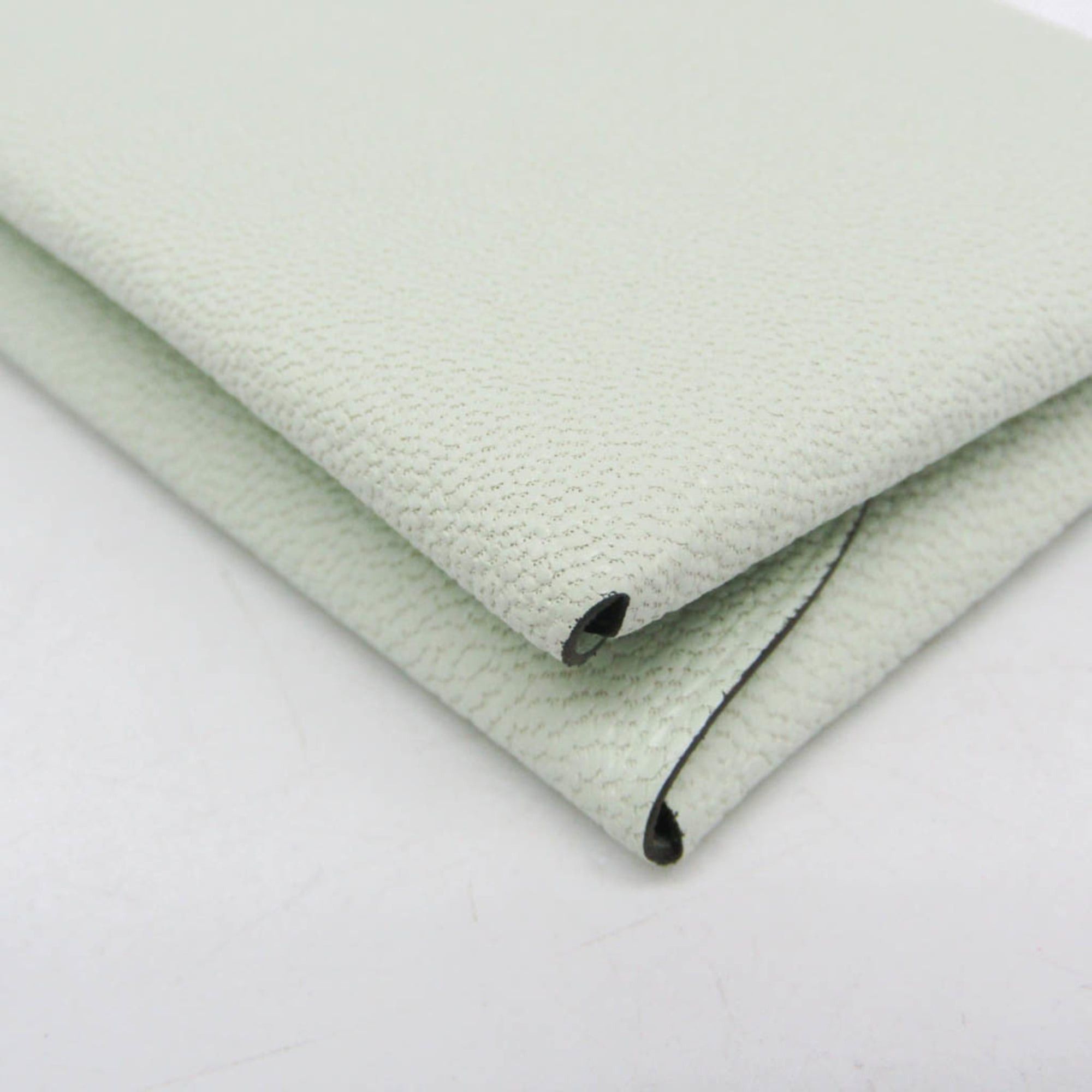 Hermes Hermes Calvi Duo Chevre Leather Card Case Light Green Size ONE SIZE - 6 Thumbnail