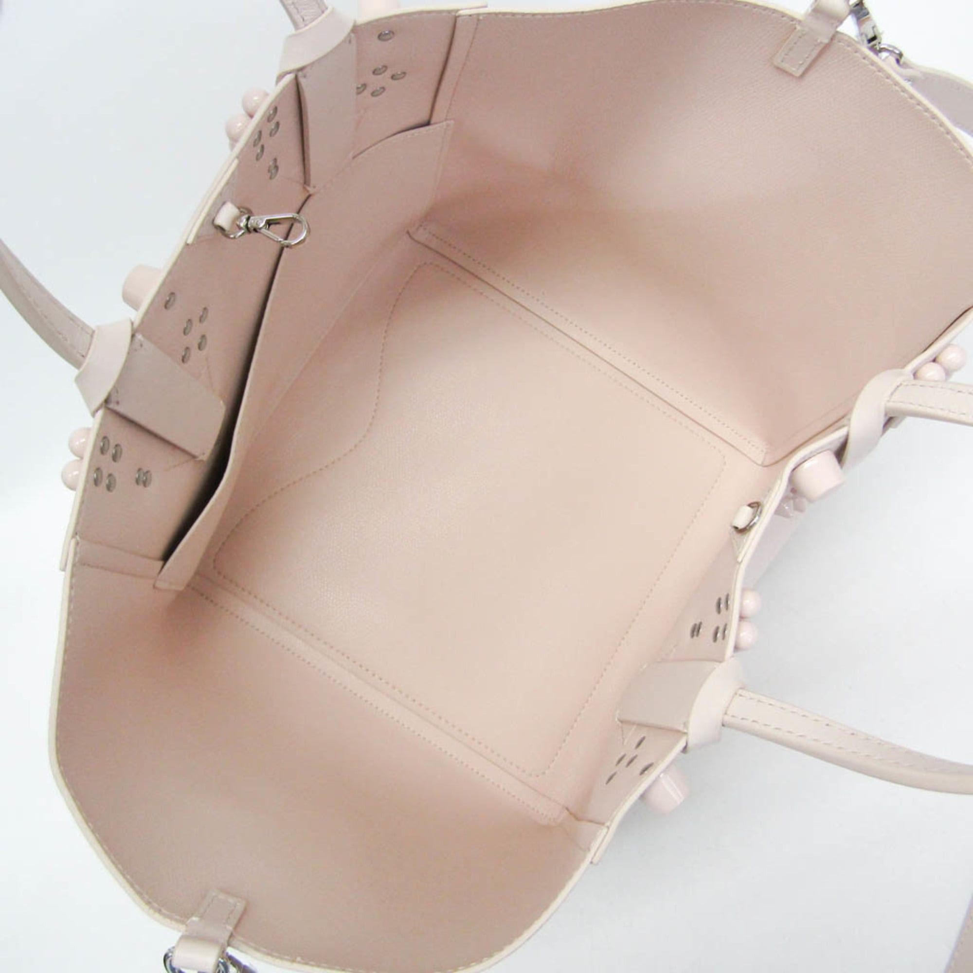 Christian Louboutin Christian Louboutin CABACHIC 1235321 Women's Leather Shoulder Bag,Tote Bag Light Pink Size ONE SIZE - 4 Thumbnail