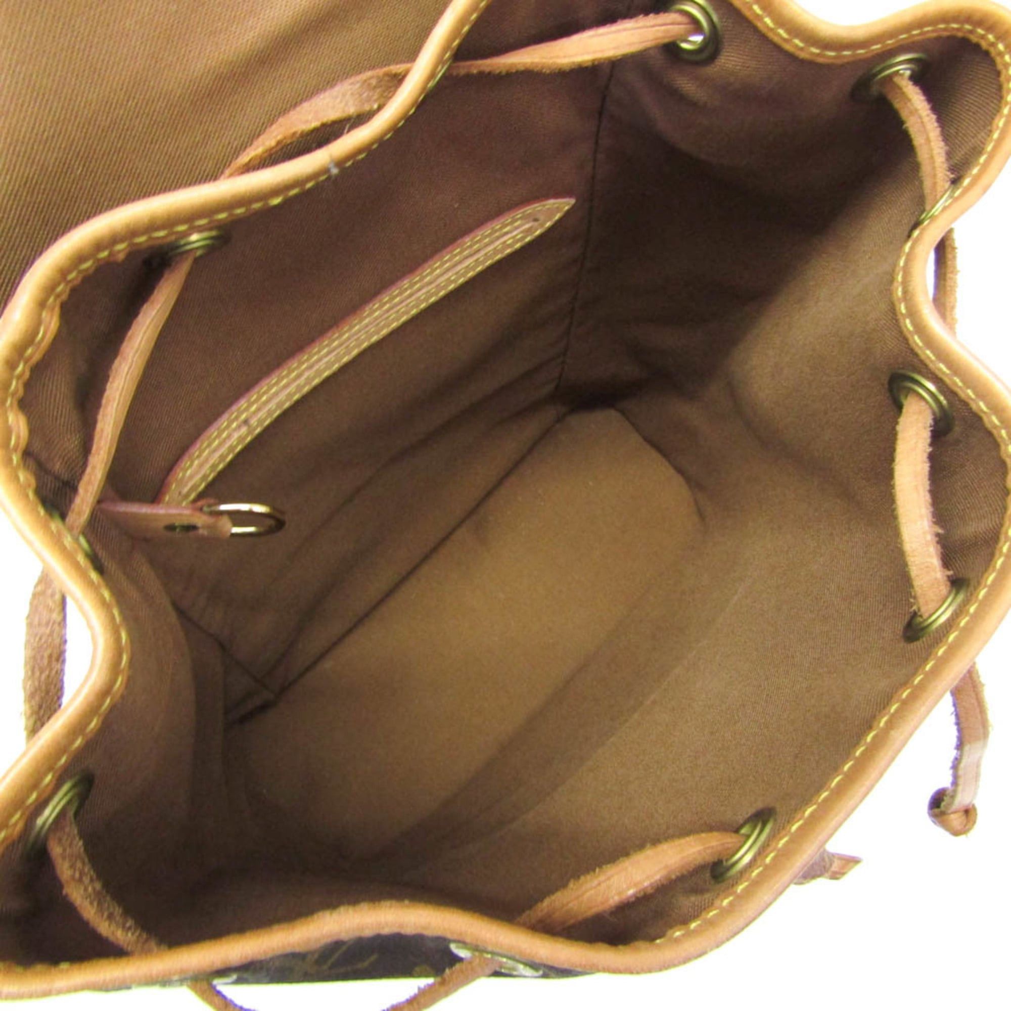 Louis Vuitton Louis Vuitton Monogram Montsouris MM M51136 Women's Backpack Brown Size ONE SIZE - 3 Thumbnail