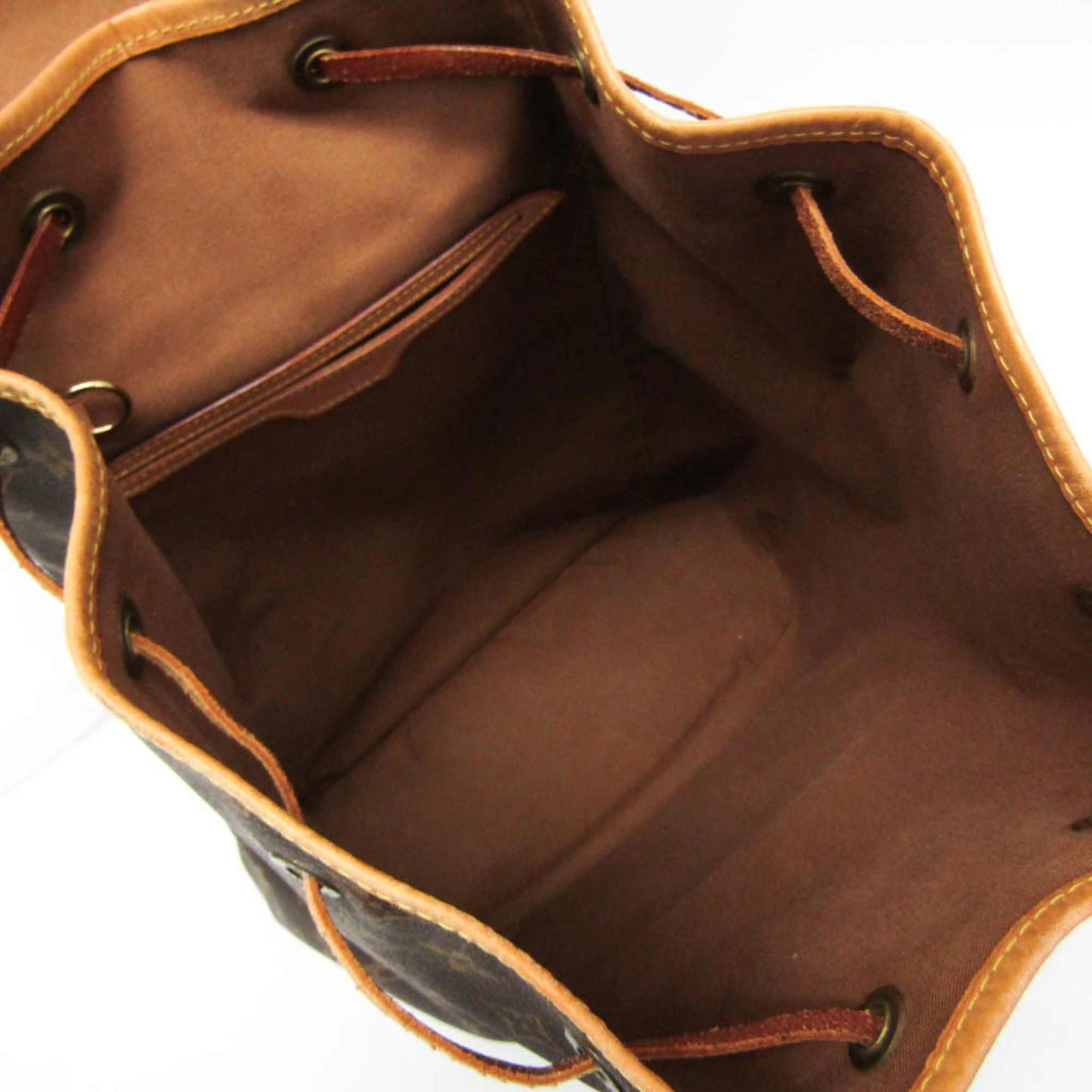 Louis Vuitton Louis Vuitton Monogram Montsouris GM M51135 Women's Backpack Brown Size ONE SIZE - 3 Thumbnail