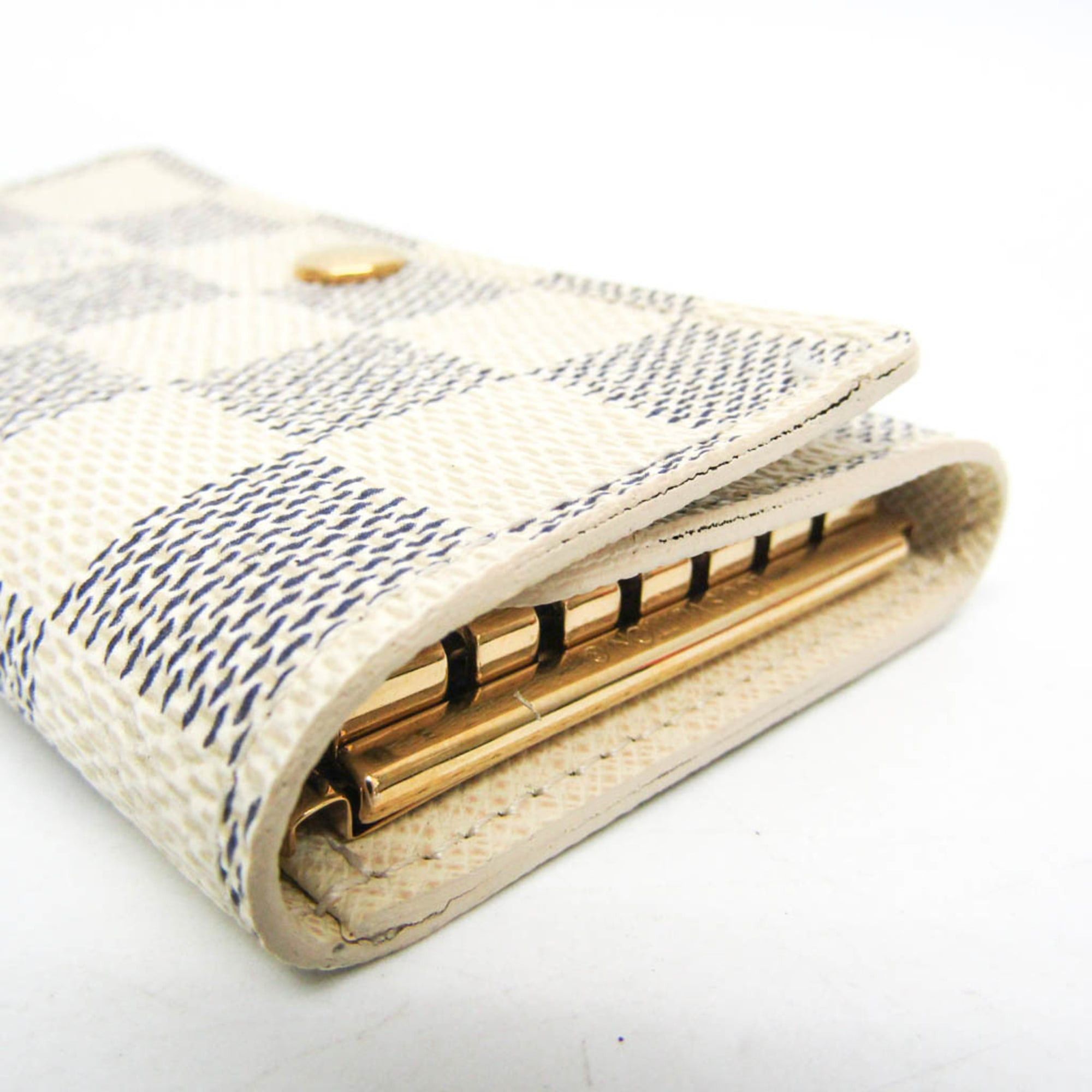 Louis Vuitton Louis Vuitton Damier Azur 6 Key Holder N61745 Men,Women Damier Azur Key Case Damier Azur Size ONE SIZE - 4 Thumbnail