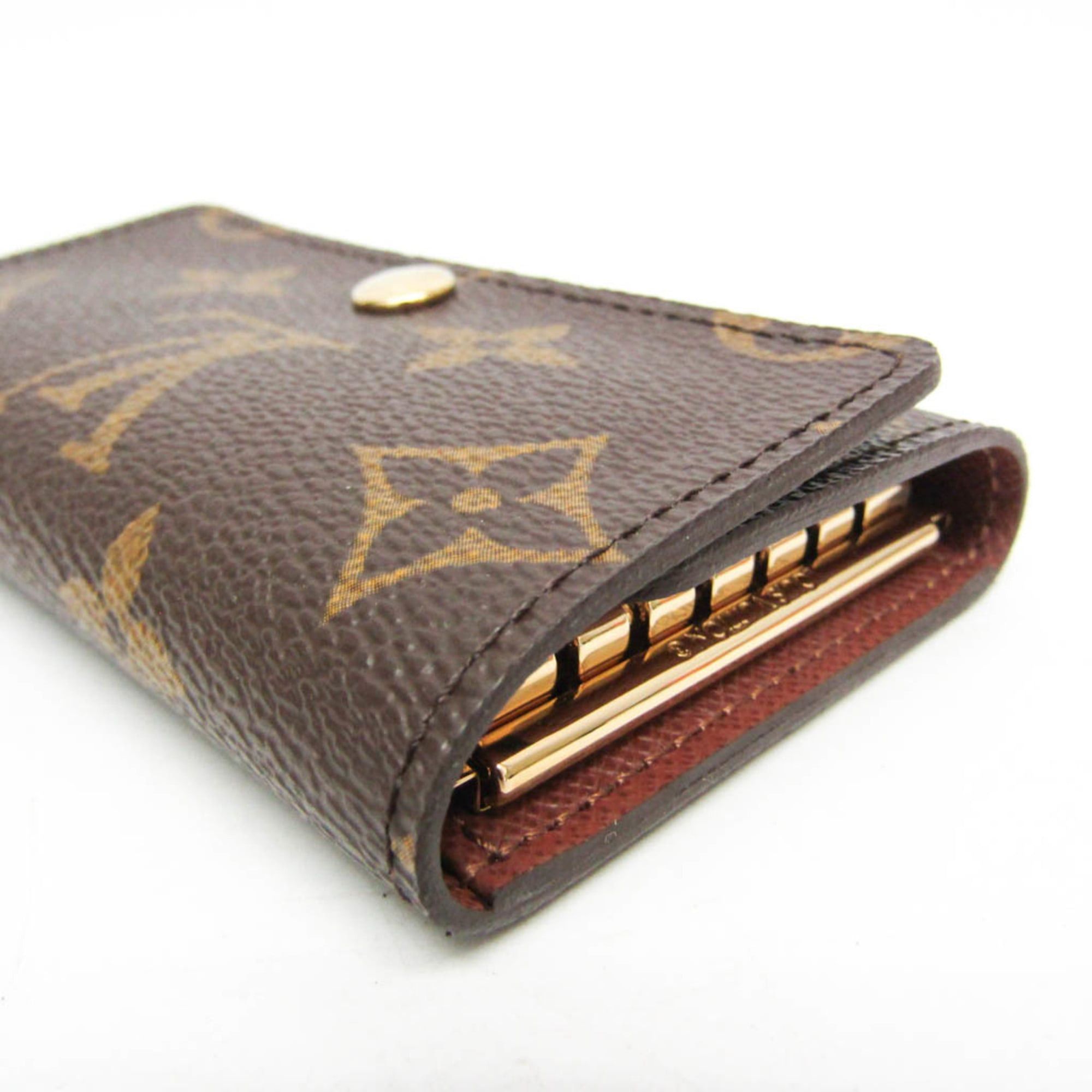 Louis Vuitton Louis Vuitton Monogram Key Holder 6 M62630 Men,Women Monogram Key Case Brown Size ONE SIZE - 5 Thumbnail