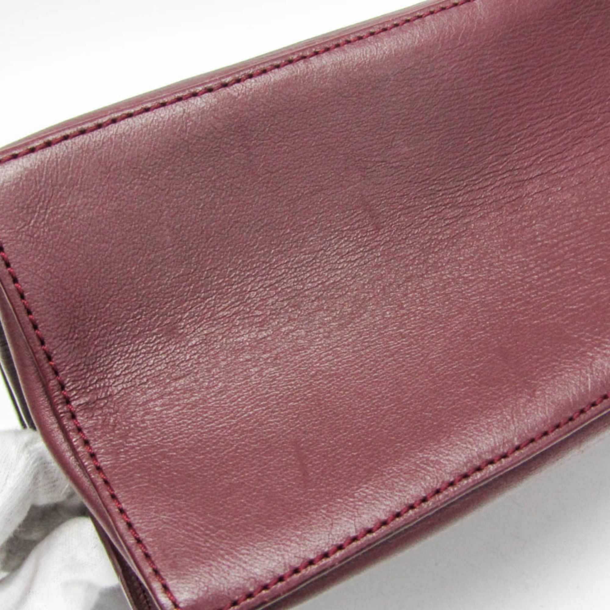 Balenciaga Balenciaga 293862 Women's Leather Shoulder Bag Wine Size ONE SIZE - 9 Thumbnail