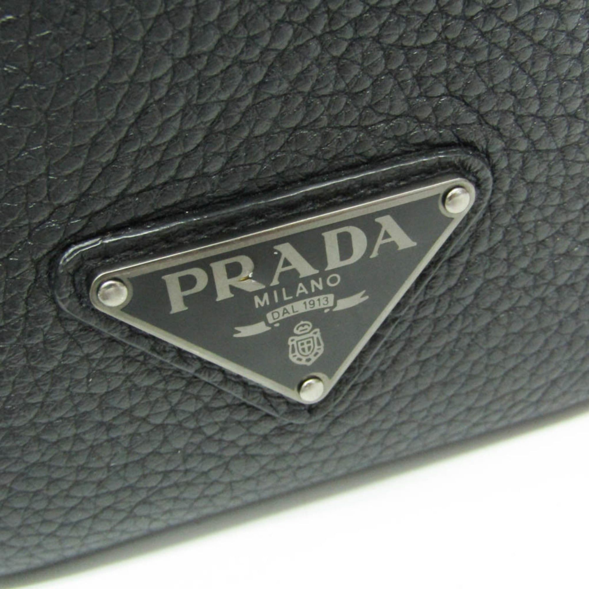Prada Prada TORO 2VZ011 Women,Men Leather Backpack Black Size ONE SIZE - 16 Thumbnail