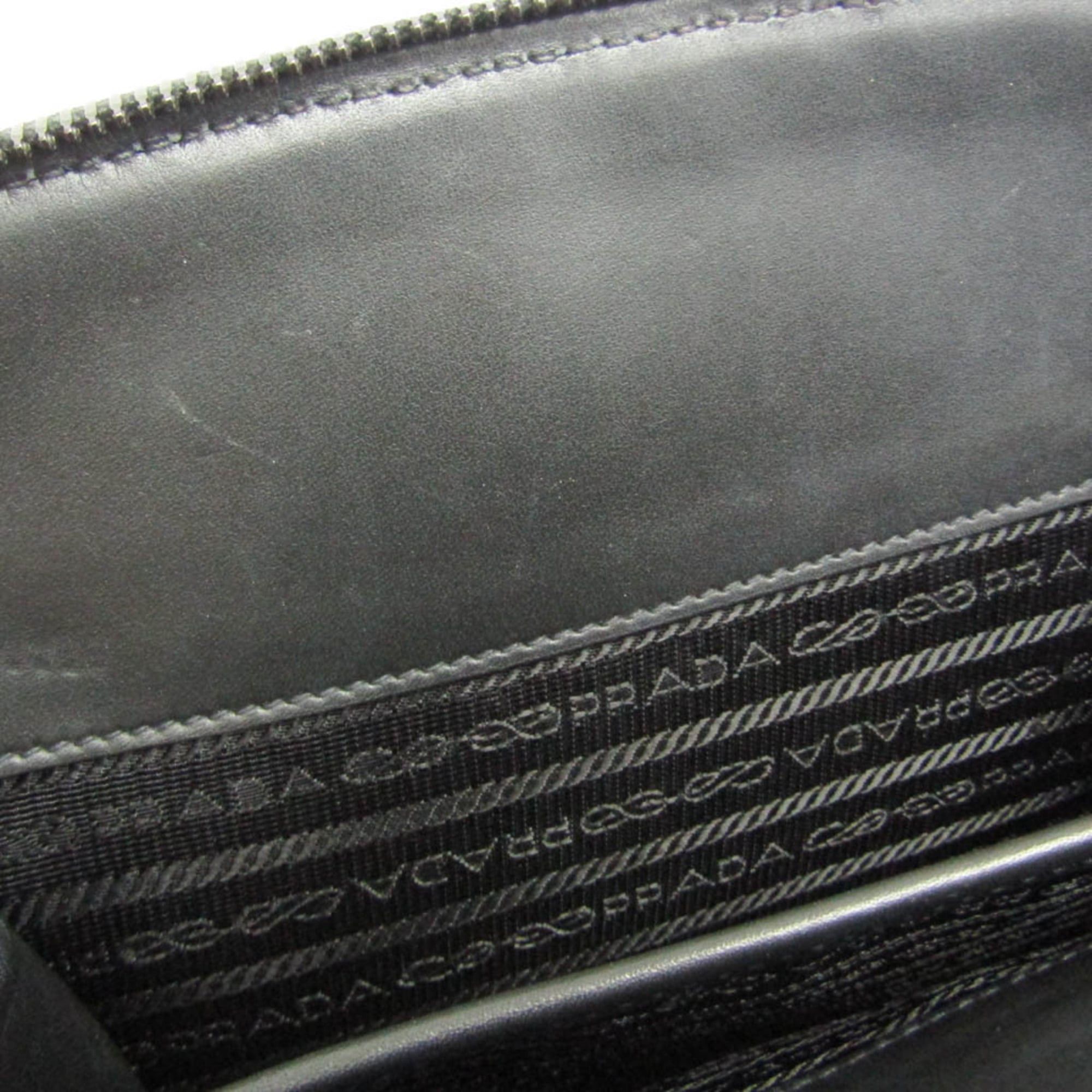 Prada Prada TORO 2VZ011 Women,Men Leather Backpack Black Size ONE SIZE - 17 Thumbnail