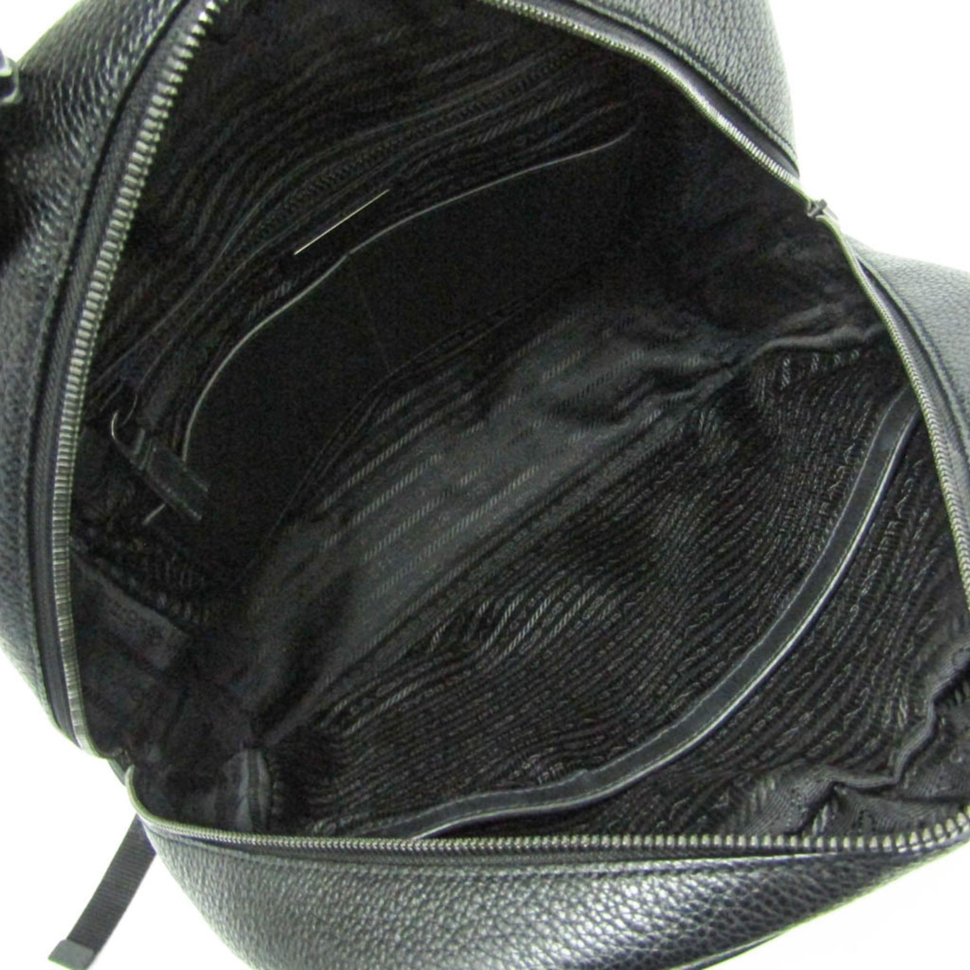 Prada Prada TORO 2VZ011 Women,Men Leather Backpack Black Size ONE SIZE - 4 Thumbnail
