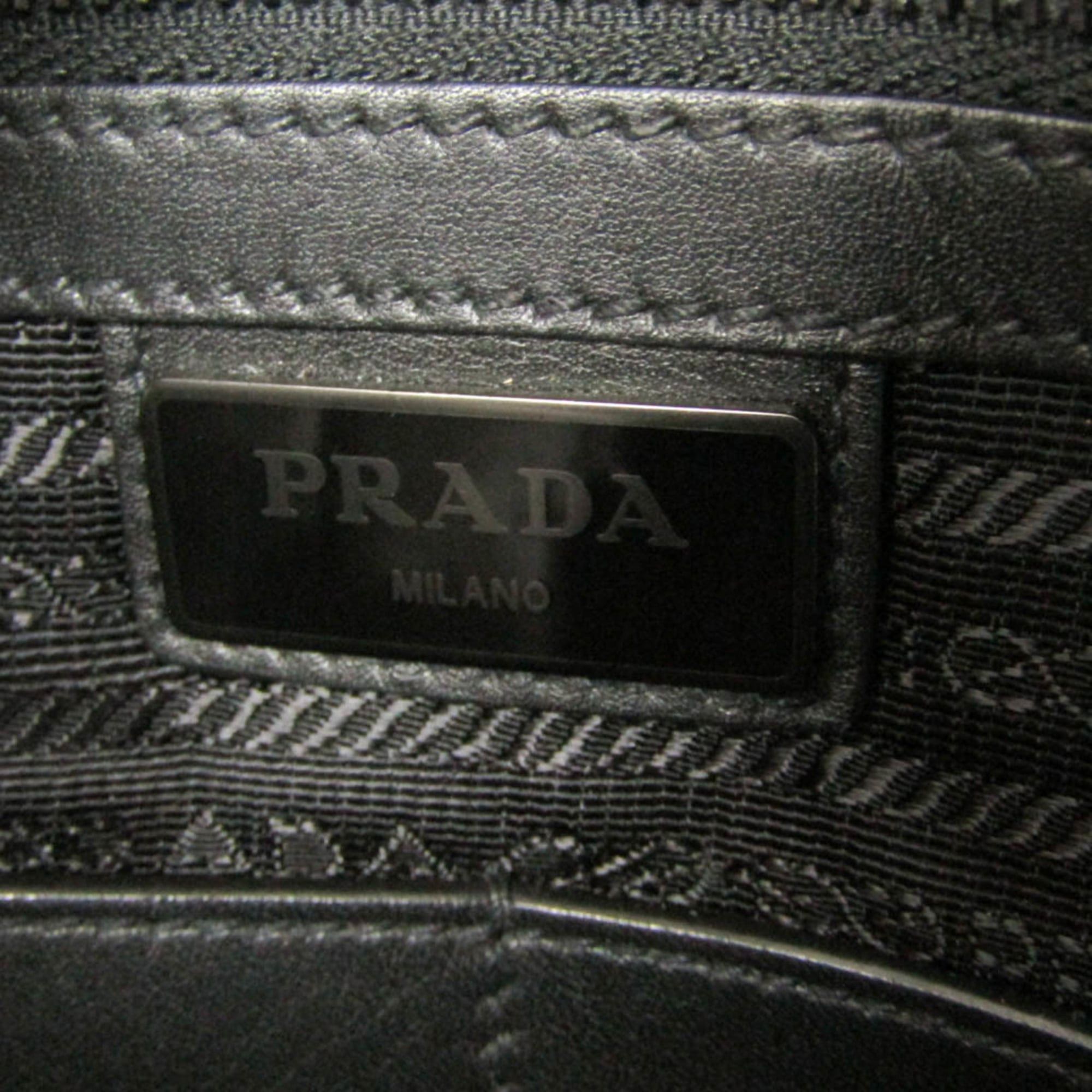 Prada Prada TORO 2VZ011 Women,Men Leather Backpack Black Size ONE SIZE - 18 Thumbnail