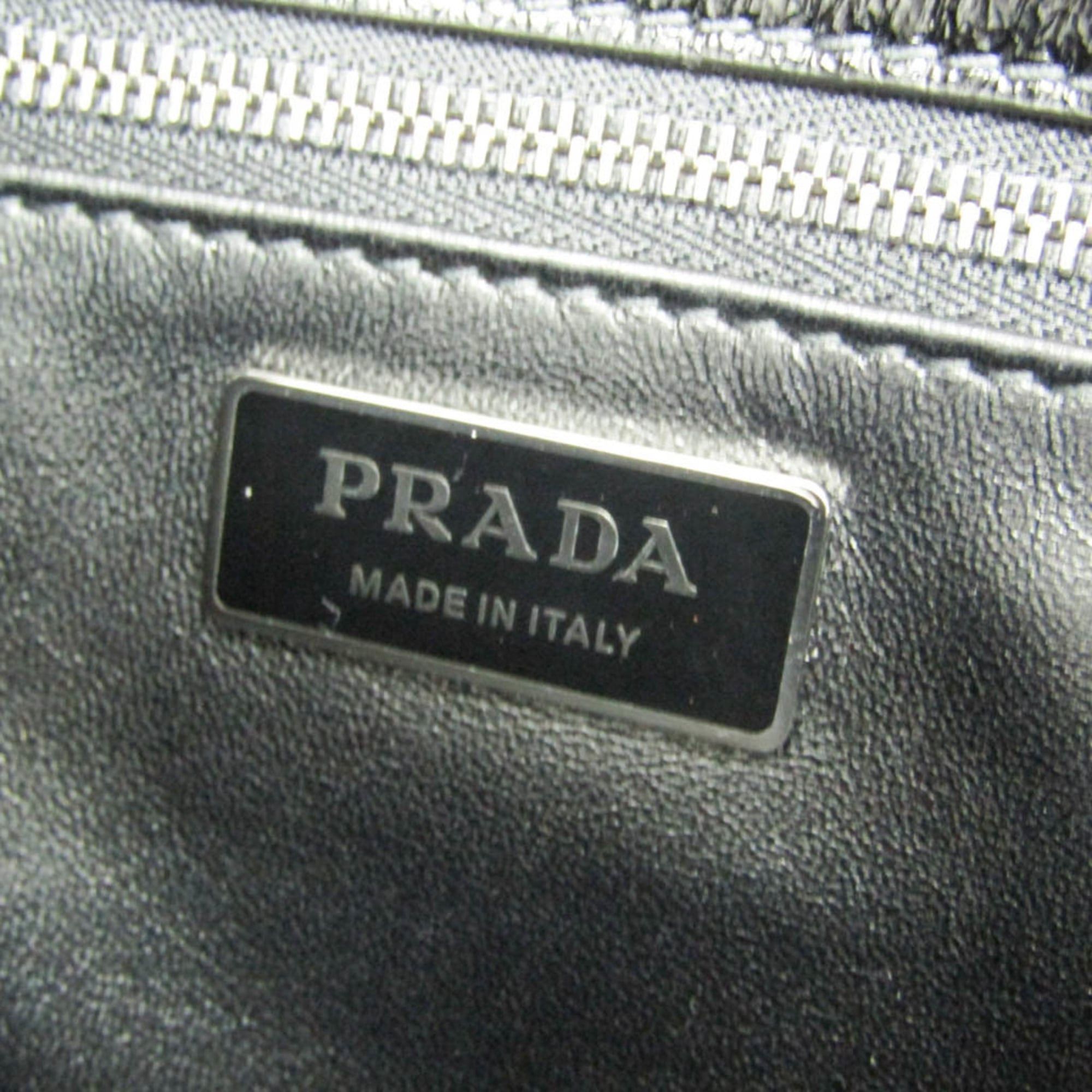 Prada Prada 1BN026 Women's Leather Handbag,Shoulder Bag Black Size ONE SIZE - 12 Thumbnail