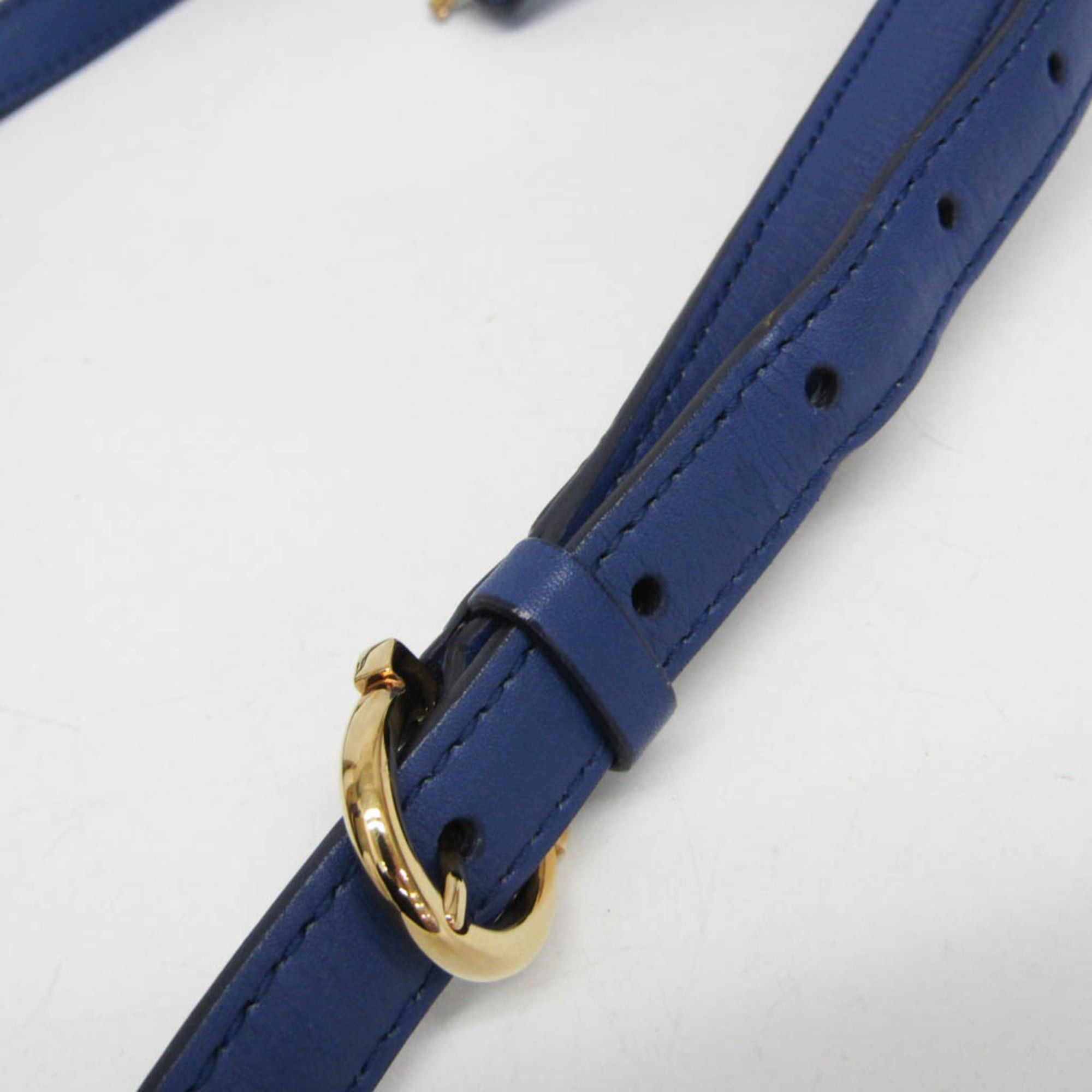 Salvatore Ferragamo Salvatore Ferragamo FIAMMA GE-21 E881 Women's Leather Handbag,Shoulder Bag Blue Size ONE SIZE - 14 Thumbnail