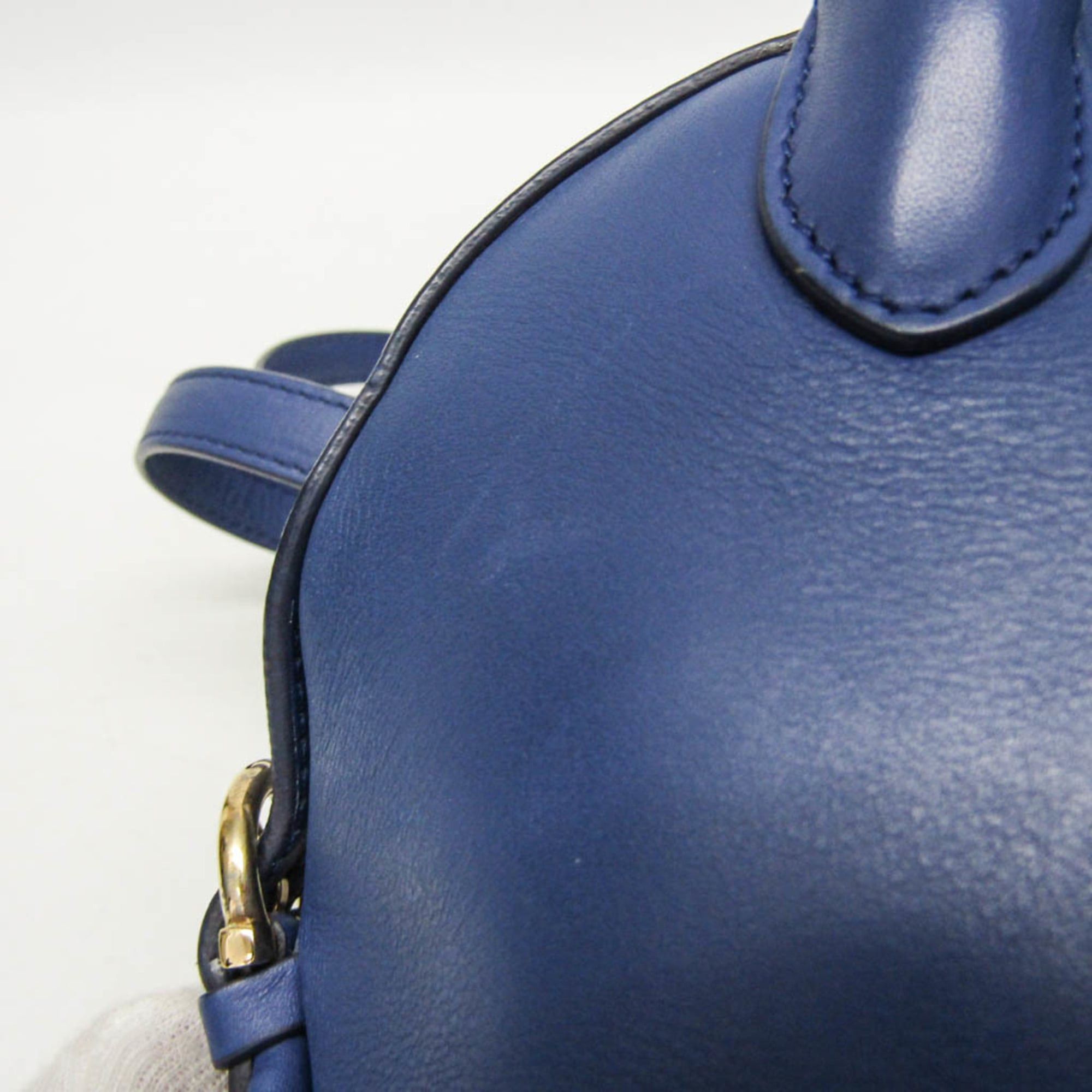 Salvatore Ferragamo Salvatore Ferragamo FIAMMA GE-21 E881 Women's Leather Handbag,Shoulder Bag Blue Size ONE SIZE - 15 Thumbnail