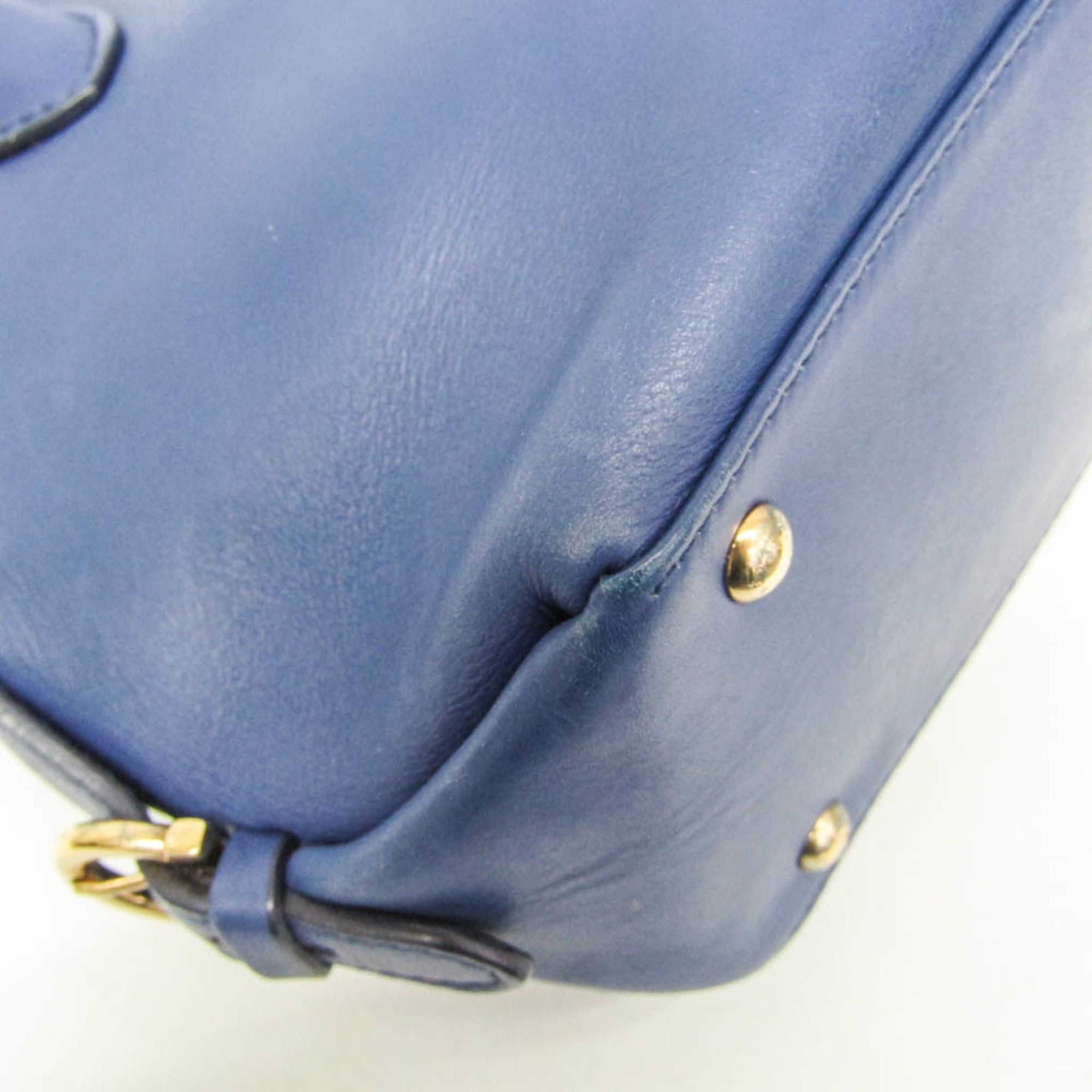 Salvatore Ferragamo Salvatore Ferragamo FIAMMA GE-21 E881 Women's Leather Handbag,Shoulder Bag Blue Size ONE SIZE - 4 Thumbnail