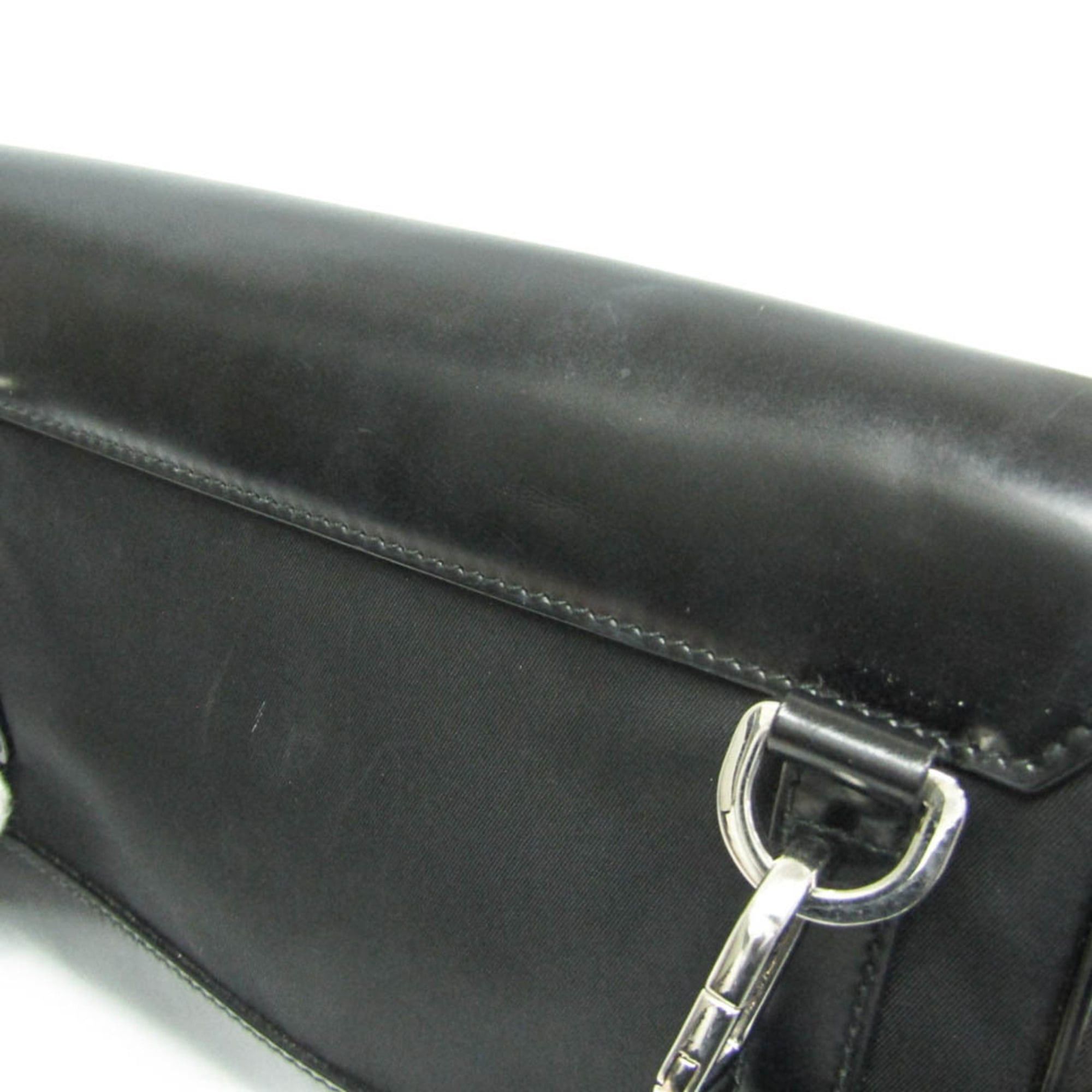 Prada Prada RE-NYLON 2VD044 Women,Men Nylon,Leather Shoulder Bag Black Size ONE SIZE - 8 Thumbnail