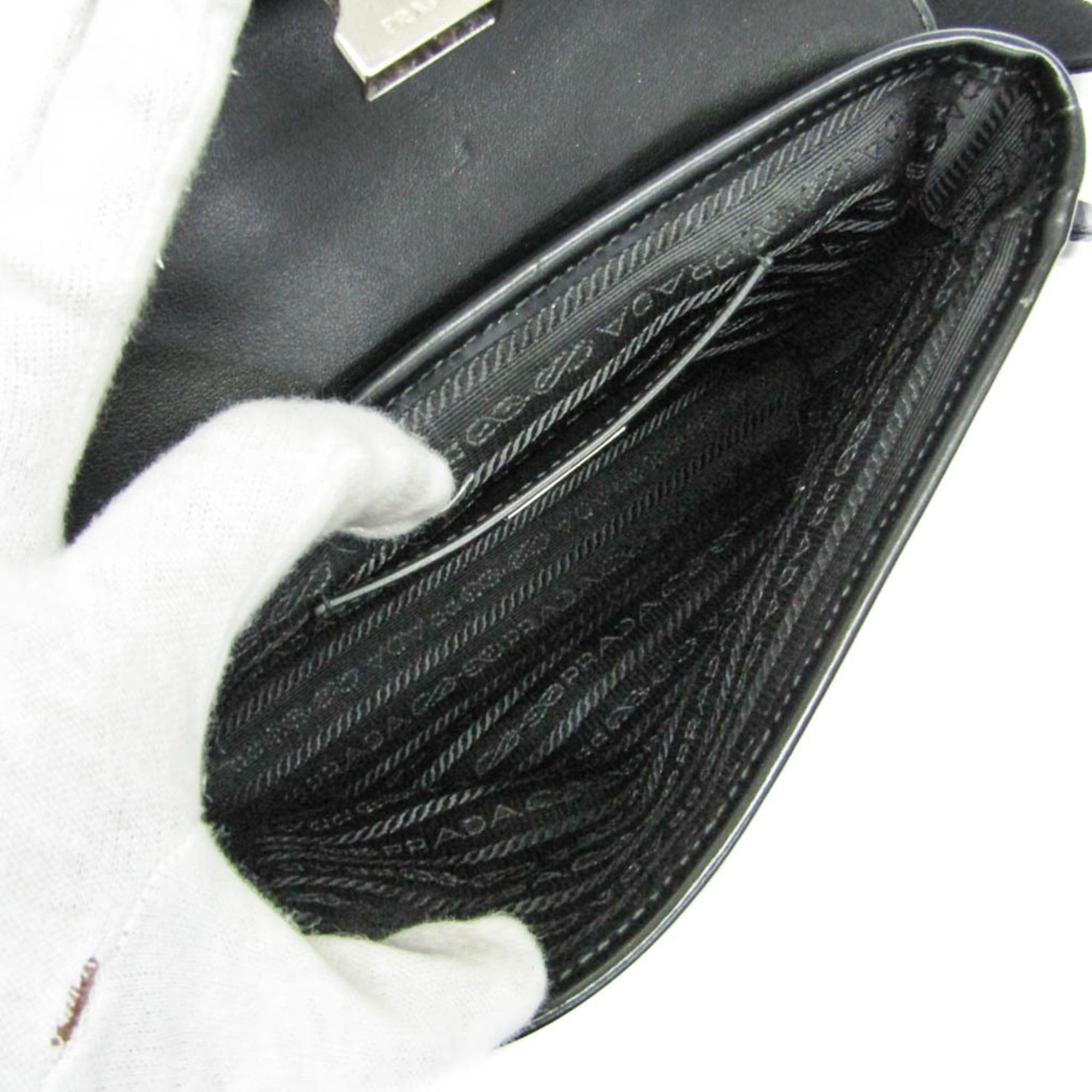 Prada Prada RE-NYLON 2VD044 Women,Men Nylon,Leather Shoulder Bag Black Size ONE SIZE - 3 Thumbnail