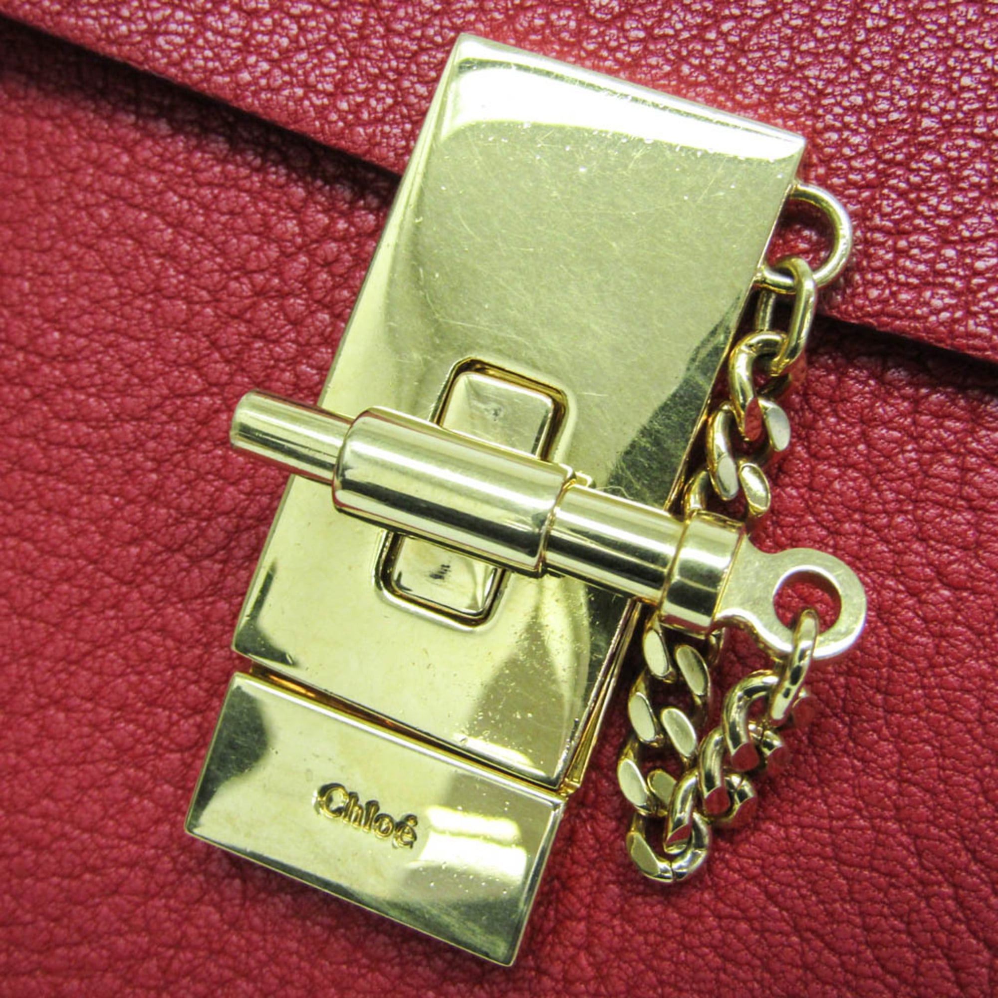 Chloe Chloé Drew 3S1031 Women's Leather Shoulder Bag Red Color Size ONE SIZE - 8 Thumbnail