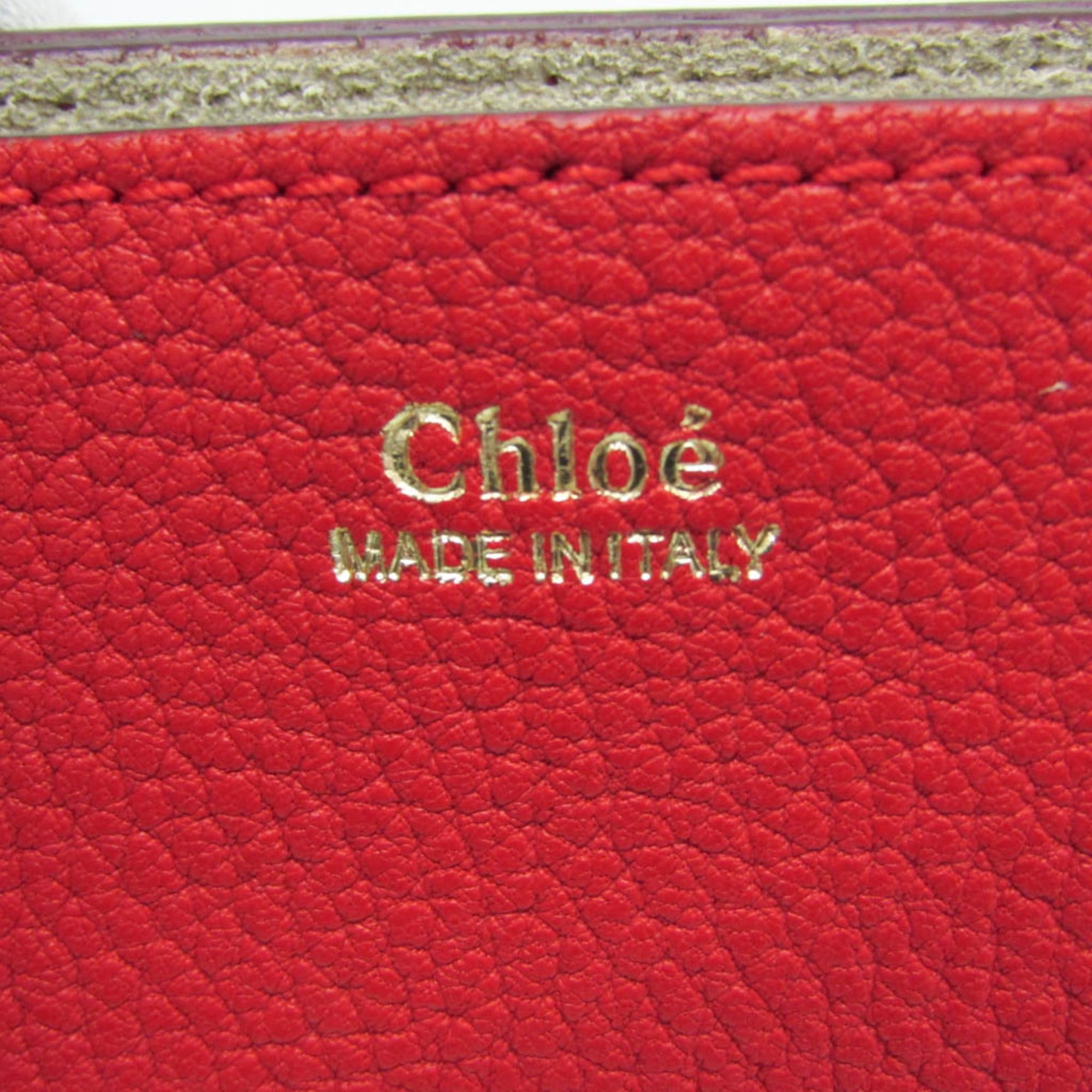 Chloe Chloé Drew 3S1031 Women's Leather Shoulder Bag Red Color Size ONE SIZE - 9 Thumbnail