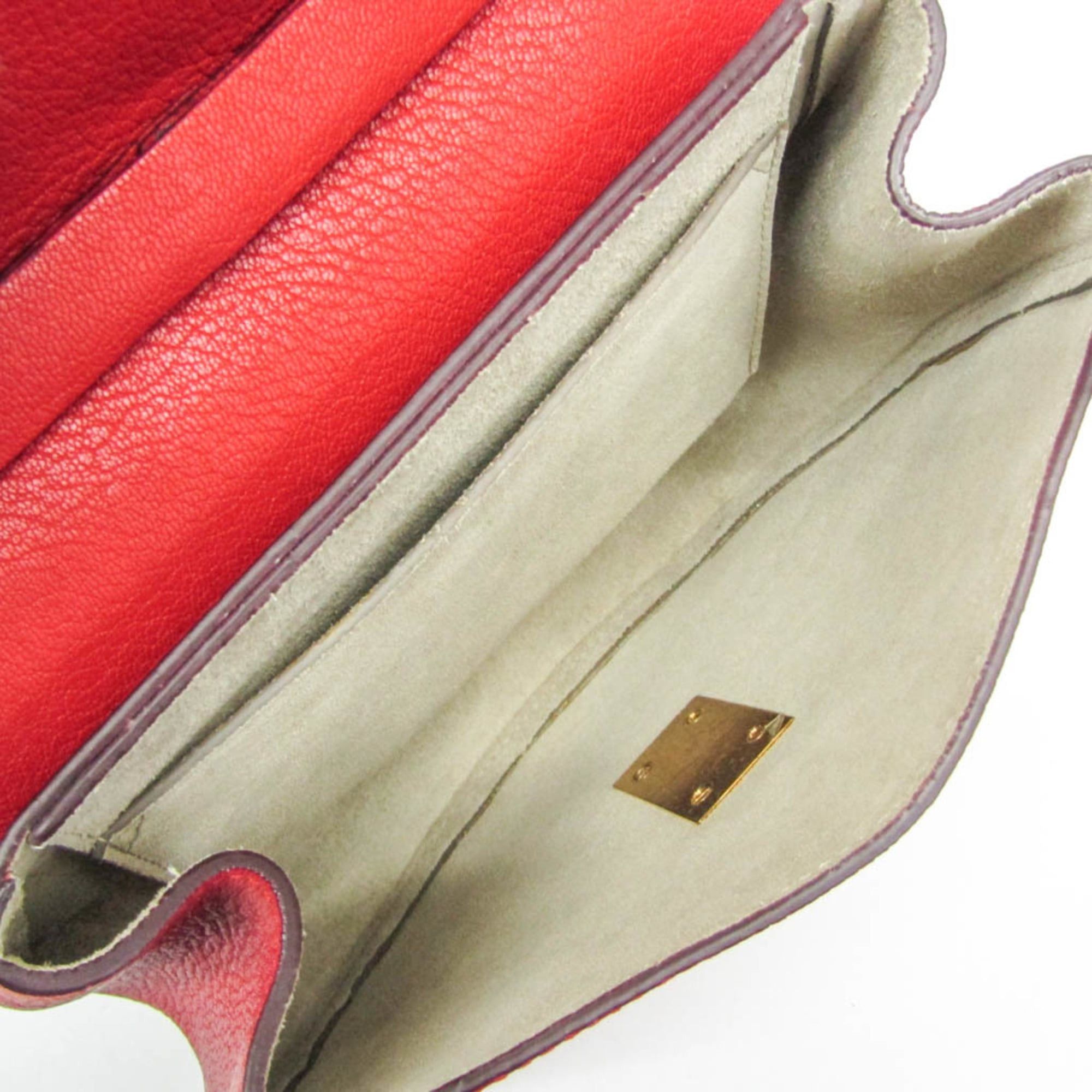 Chloe Chloé Drew 3S1031 Women's Leather Shoulder Bag Red Color Size ONE SIZE - 4 Thumbnail