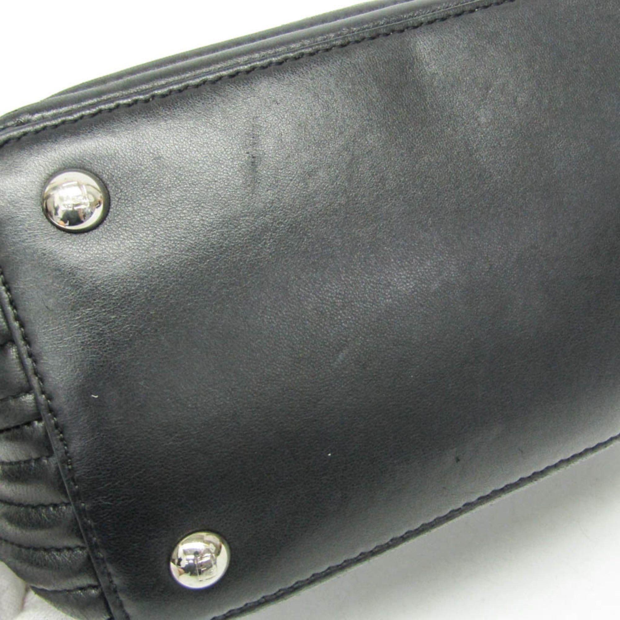 Fendi Fendi Dotcom Click Women's Leather Handbag Black Size ONE SIZE - 7 Thumbnail