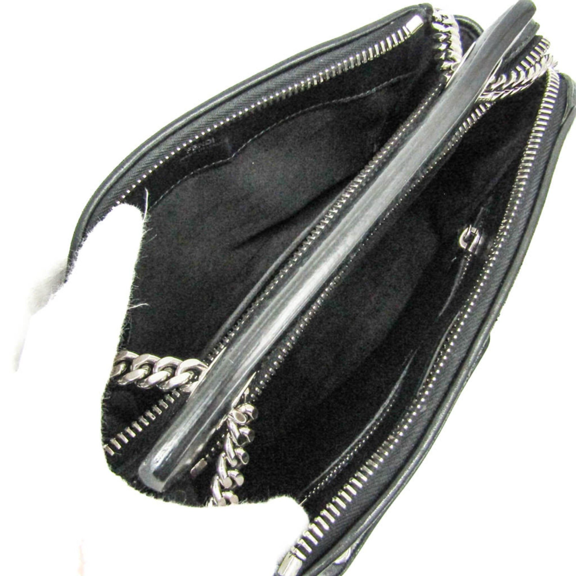 Fendi Fendi Dotcom Click Women's Leather Handbag Black Size ONE SIZE - 4 Thumbnail