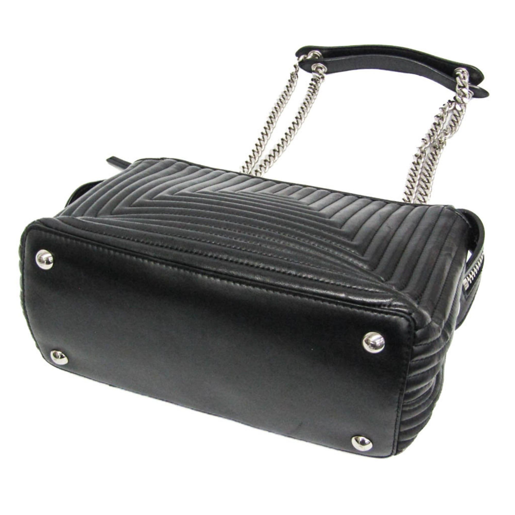 Fendi Fendi Dotcom Click Women's Leather Handbag Black Size ONE SIZE - 3 Thumbnail