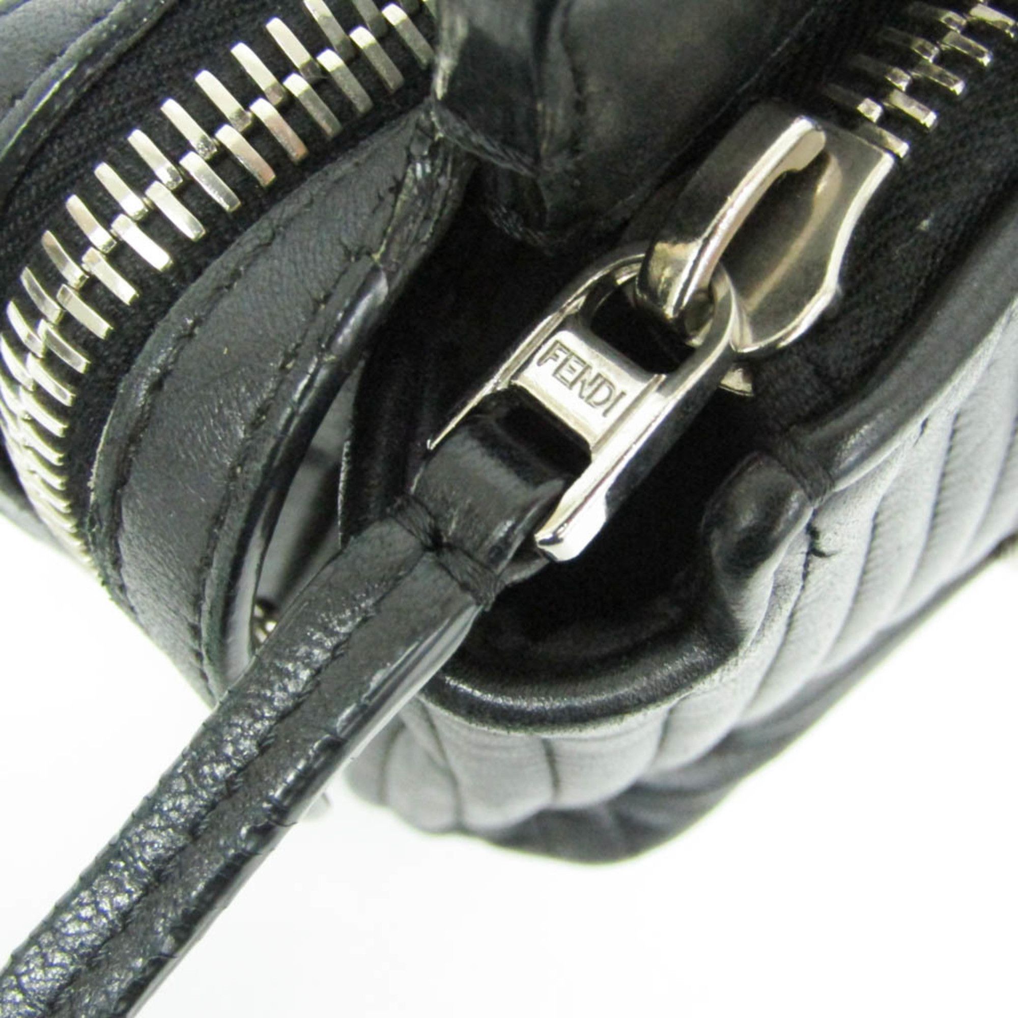 Fendi Fendi Dotcom Click Women's Leather Handbag Black Size ONE SIZE - 15 Thumbnail
