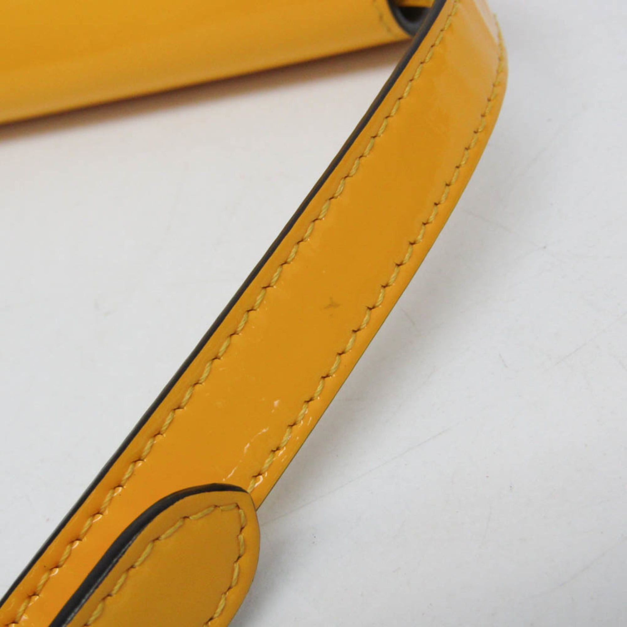 Fendi Fendi Calligraphy 8BT317 Women's Leather Shoulder Bag Yellow Size ONE SIZE - 11 Thumbnail