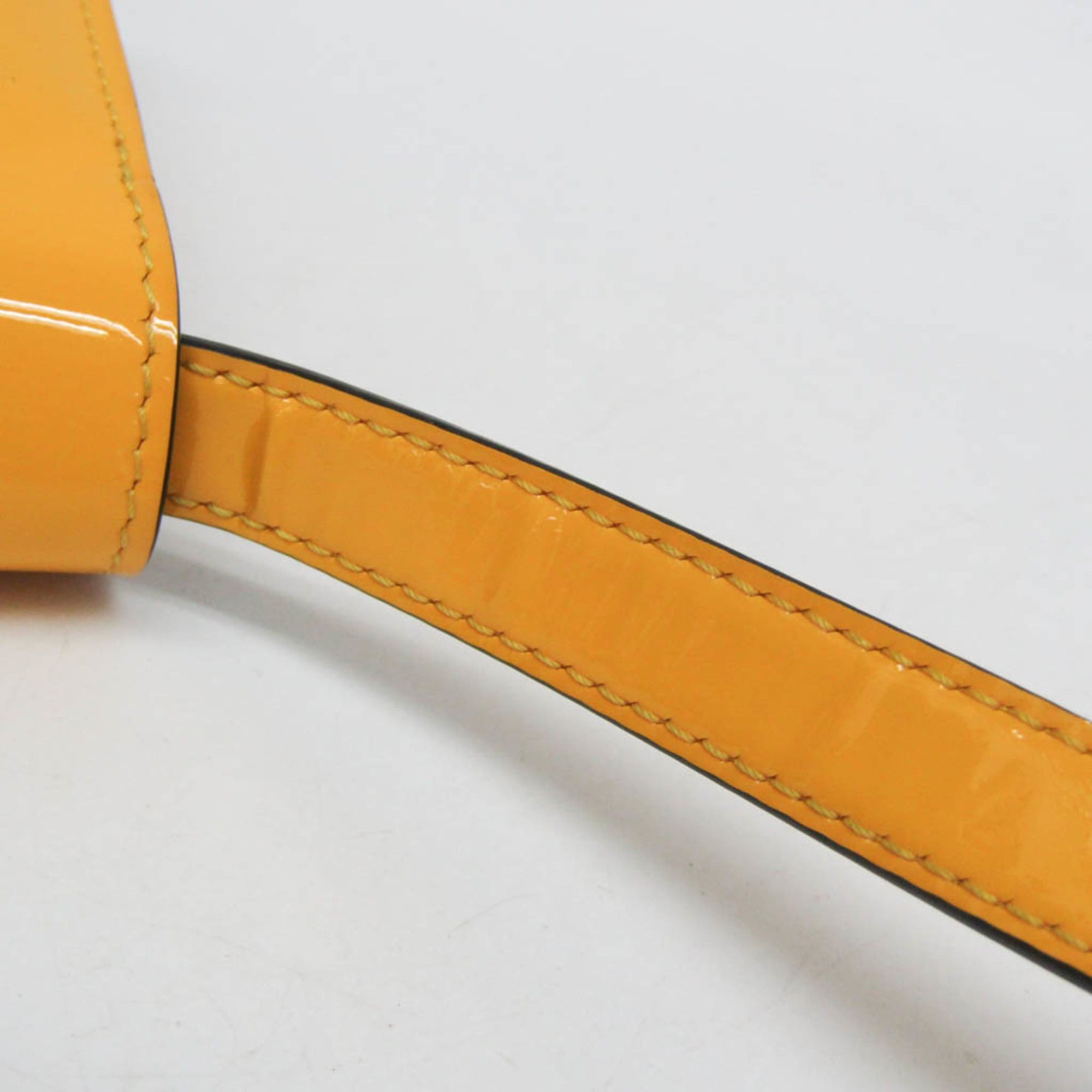 Fendi Fendi Calligraphy 8BT317 Women's Leather Shoulder Bag Yellow Size ONE SIZE - 9 Thumbnail