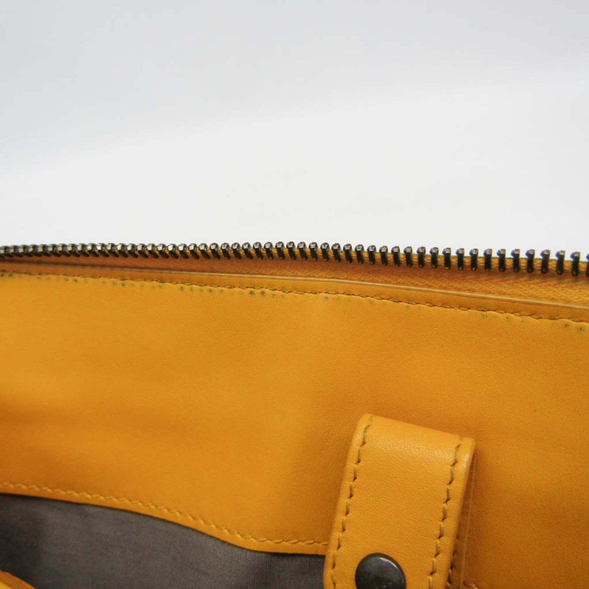 Bottega Veneta Bottega Veneta Intrecciato Women,Men Leather Clutch Bag,Pouch Yellow Size ONE SIZE - 17 Thumbnail