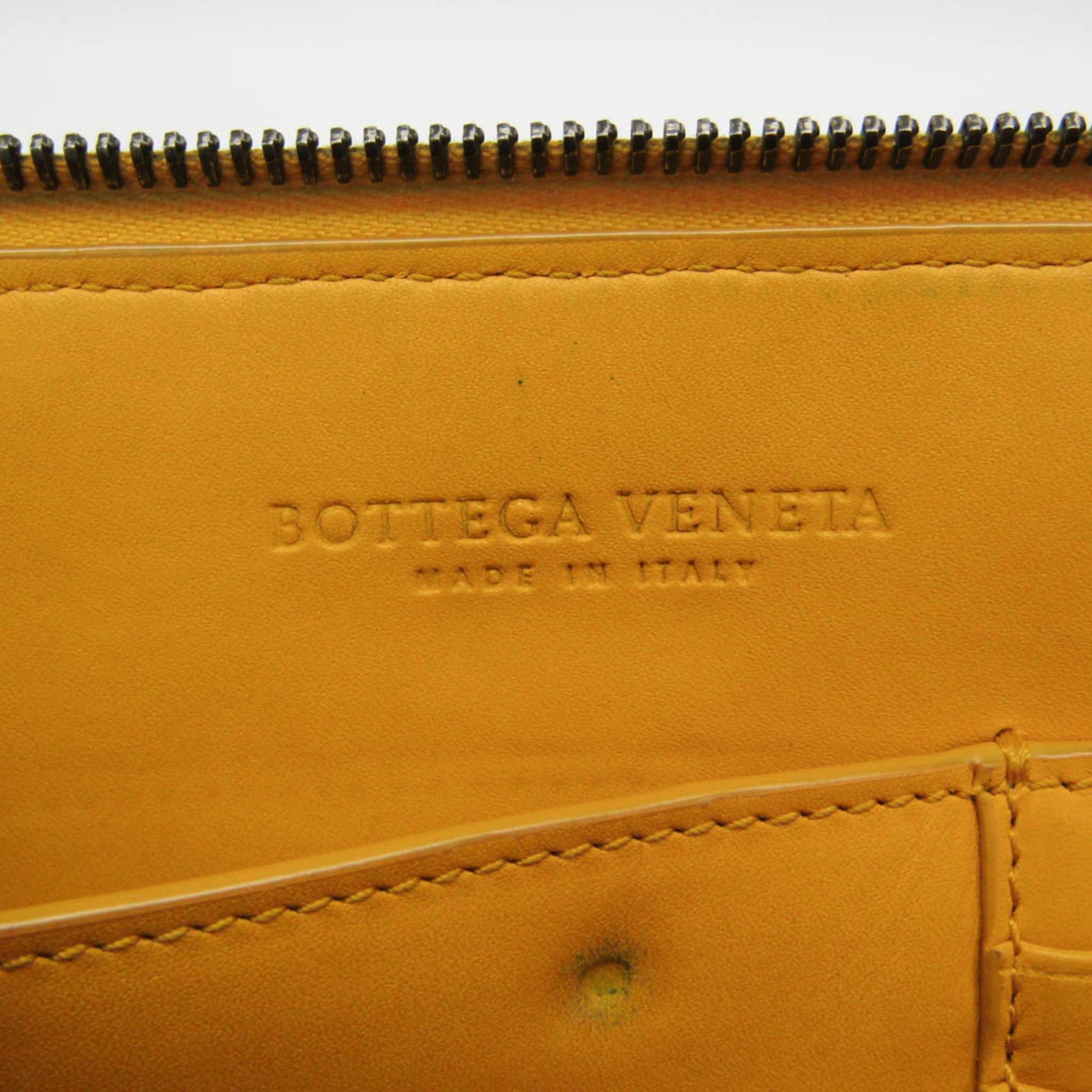 Bottega Veneta Bottega Veneta Intrecciato Women,Men Leather Clutch Bag,Pouch Yellow Size ONE SIZE - 18 Thumbnail