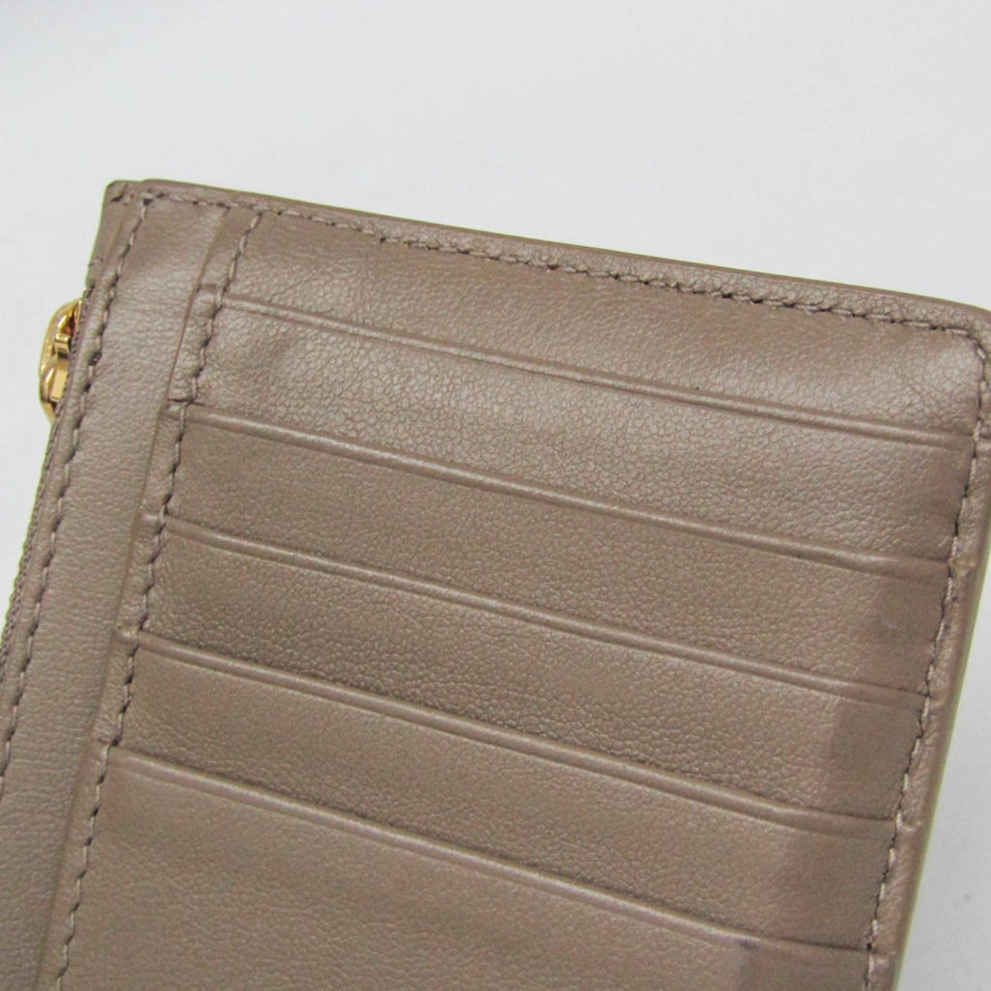 Balenciaga Balenciaga Envelope Coin Card Holder 736734 Women,Men Leather Coin Purse/coin Case Beige Size ONE SIZE - 8 Thumbnail