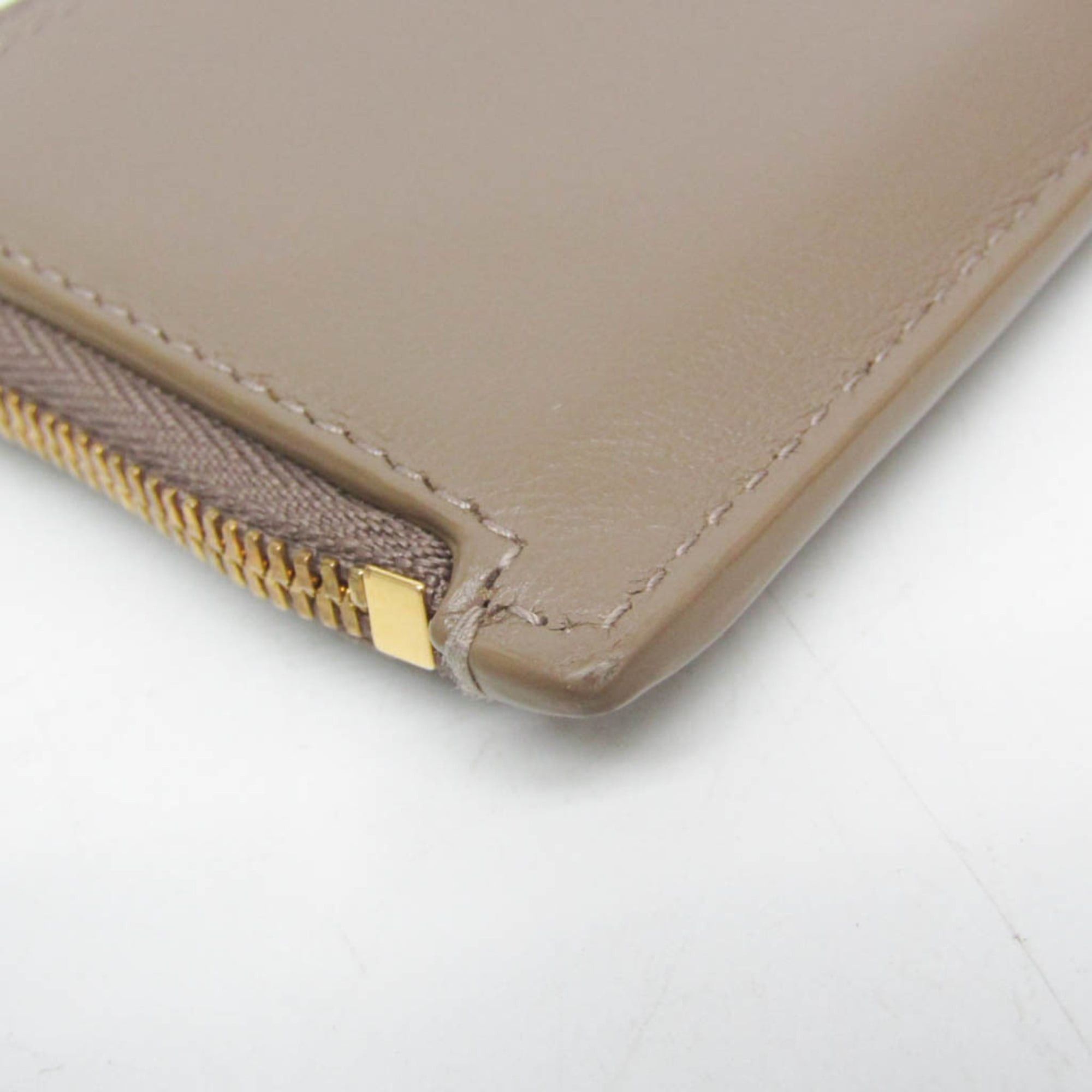 Balenciaga Balenciaga Envelope Coin Card Holder 736734 Women,Men Leather Coin Purse/coin Case Beige Size ONE SIZE - 5 Thumbnail