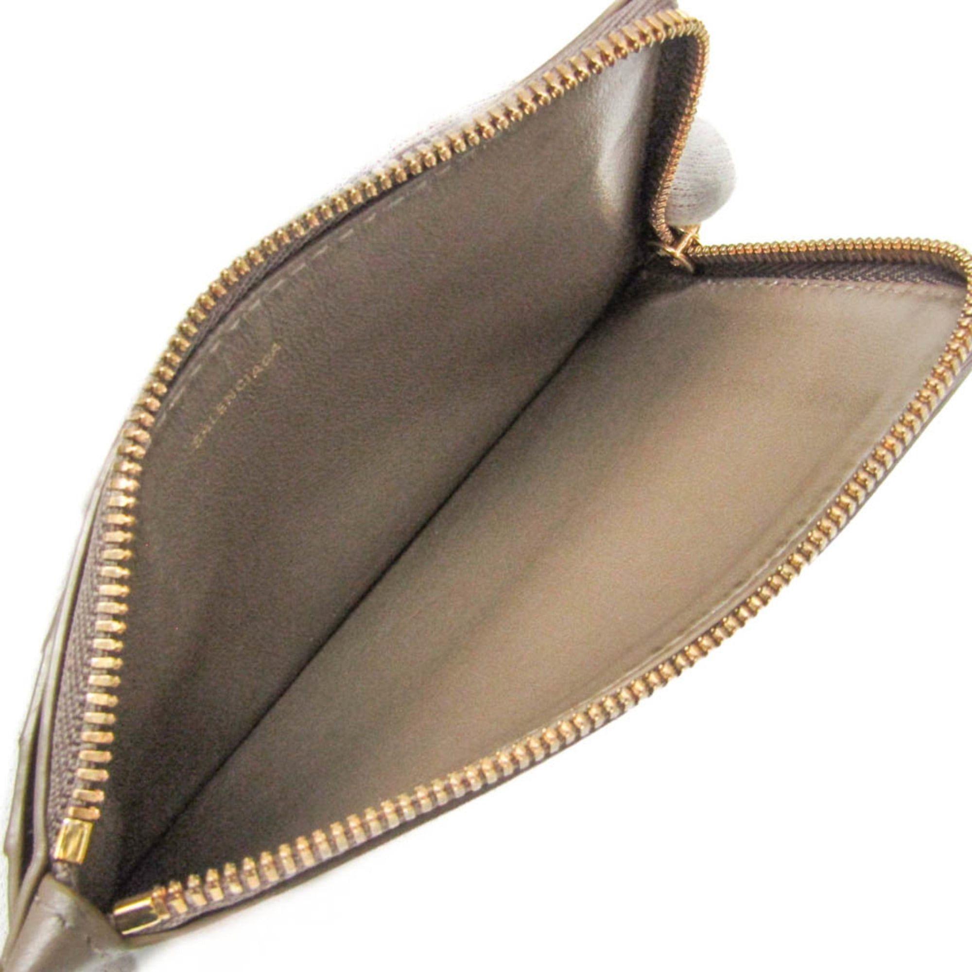 Balenciaga Balenciaga Envelope Coin Card Holder 736734 Women,Men Leather Coin Purse/coin Case Beige Size ONE SIZE - 4 Thumbnail